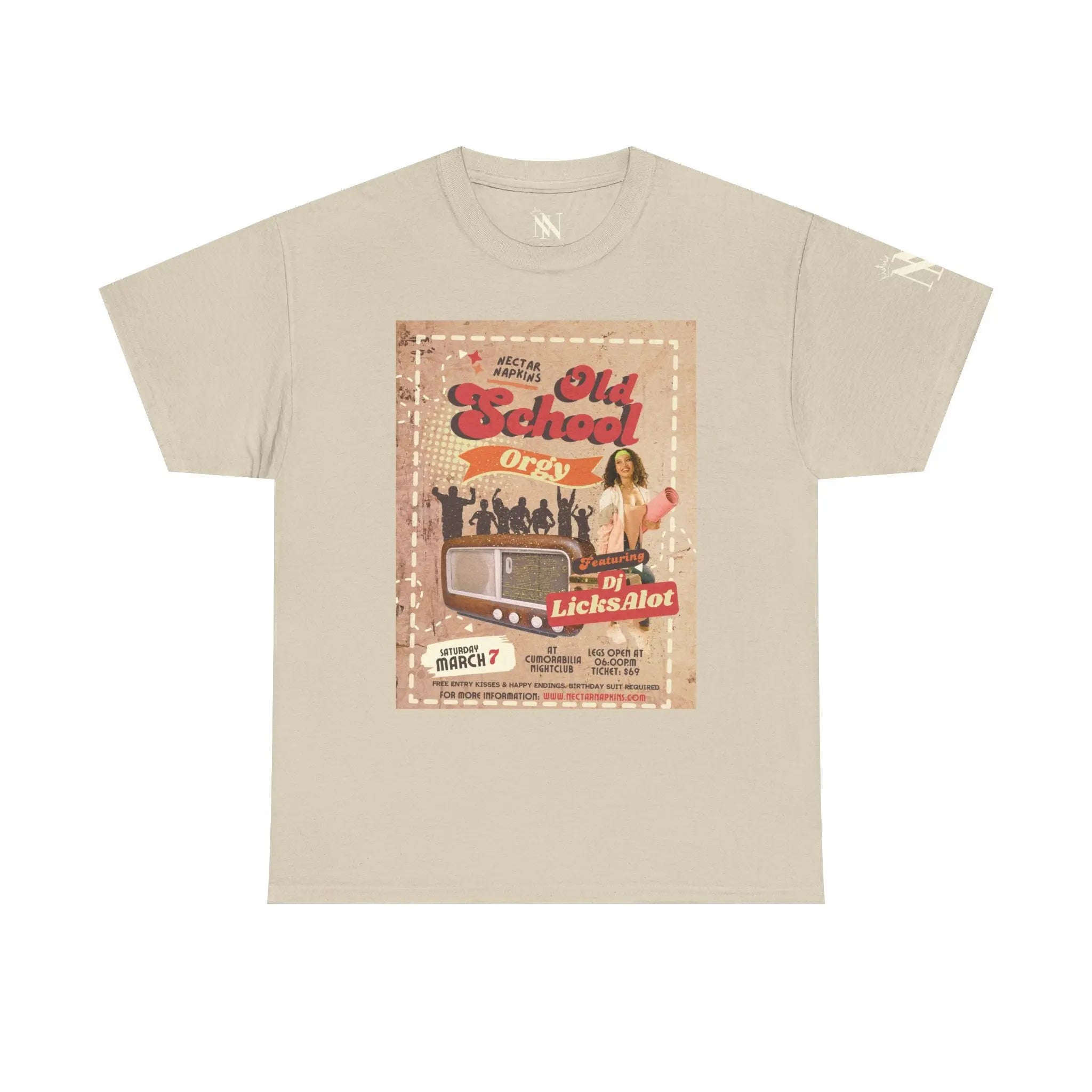 Old School Orgy | Mix & Match 100% Cotton Unisex Fun-Flirty Lovers’ Tees