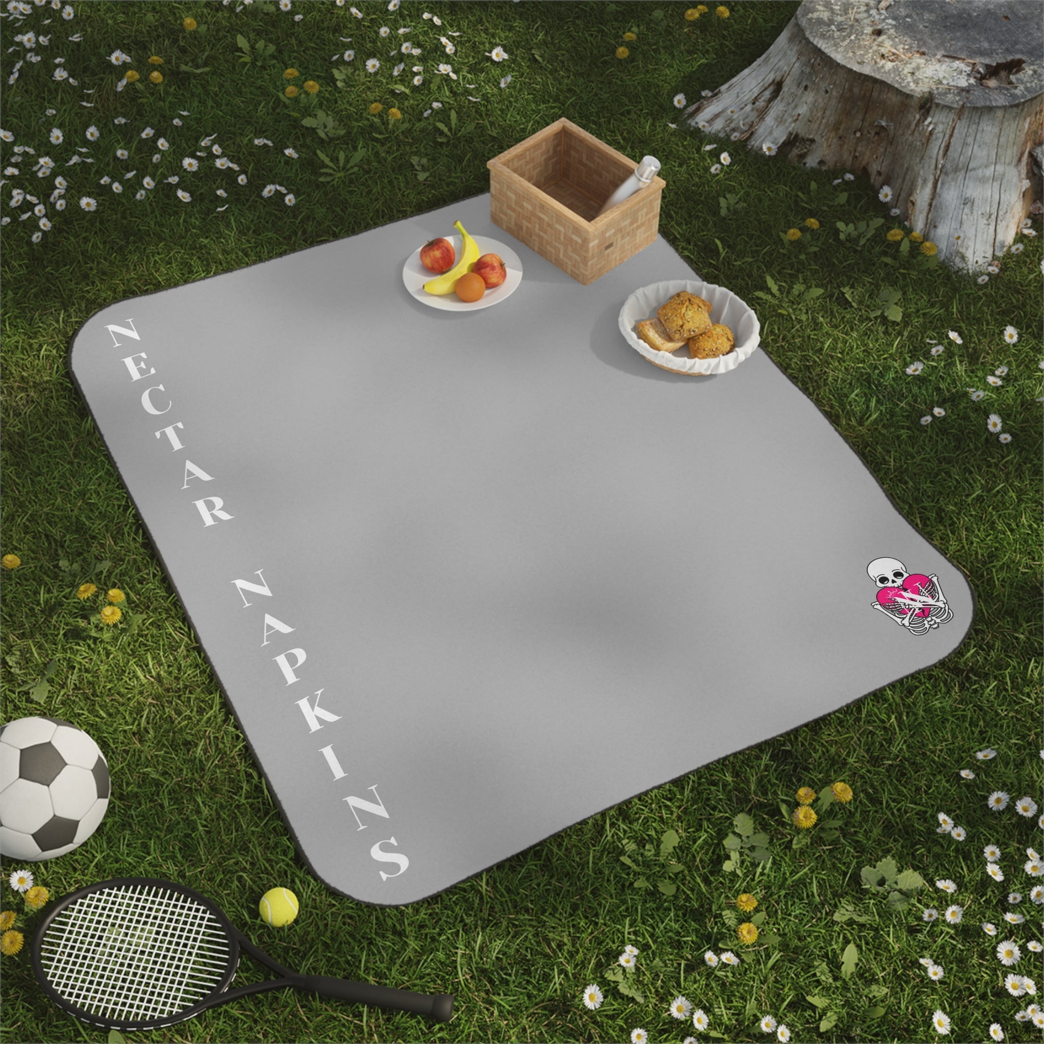 Nectar Napkins Brand Light Grey Water-Resistant Sex Blanket