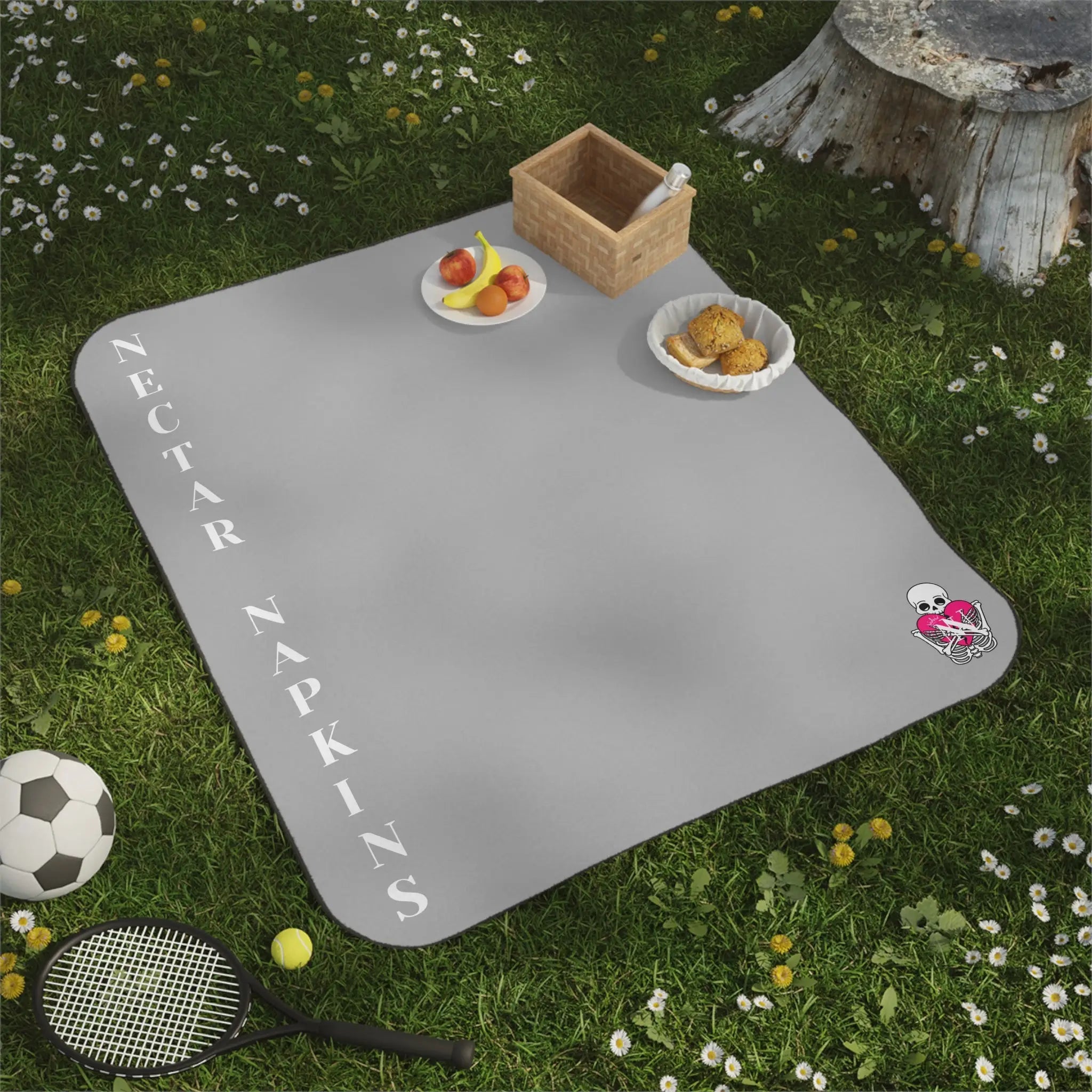 Nectar Napkins Brand Light Grey Water-Resistant Sex Blanket