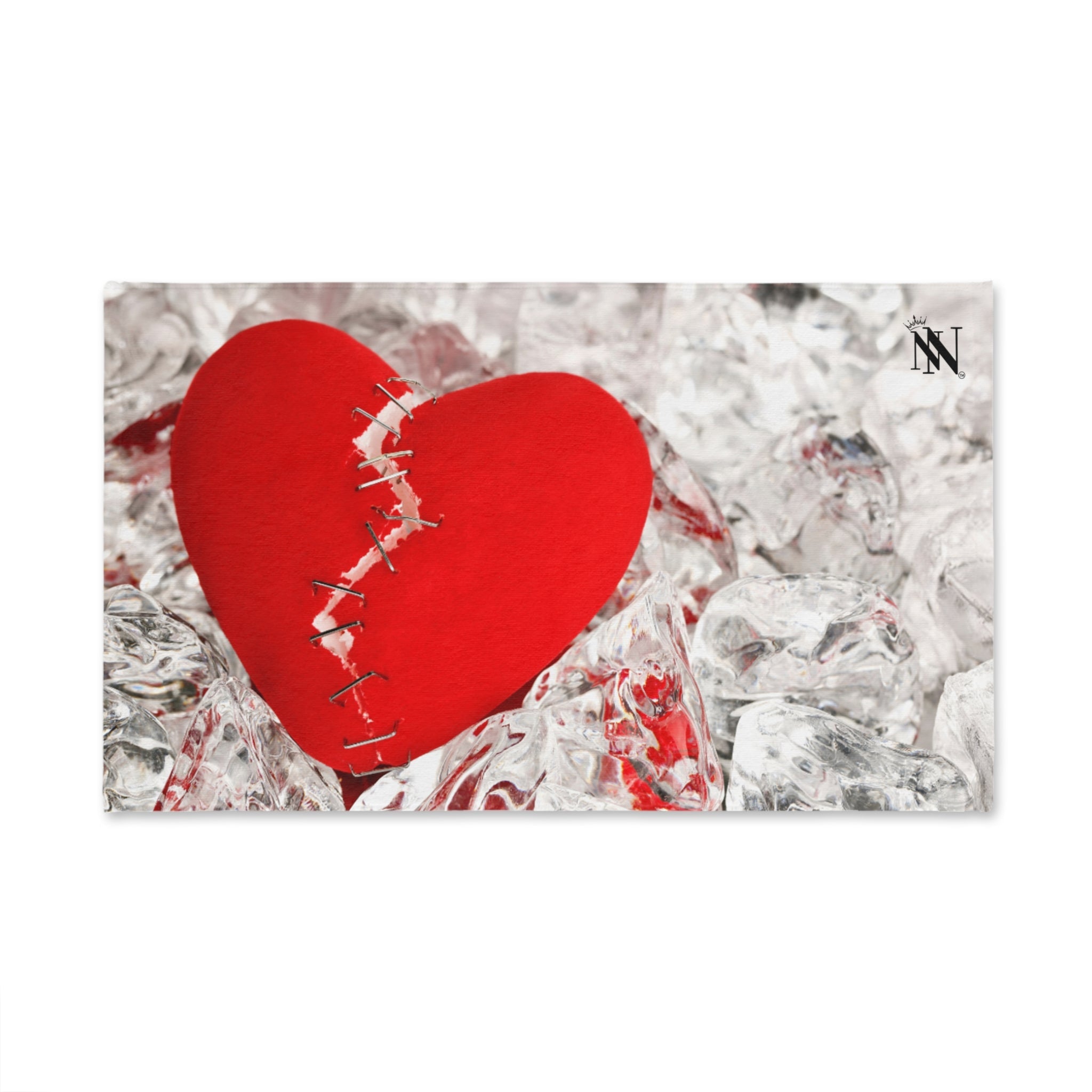 Broken Stitched Heart on Ice 3D Print | Mix & Match Original Fun-Flirty Lovers’ Towels