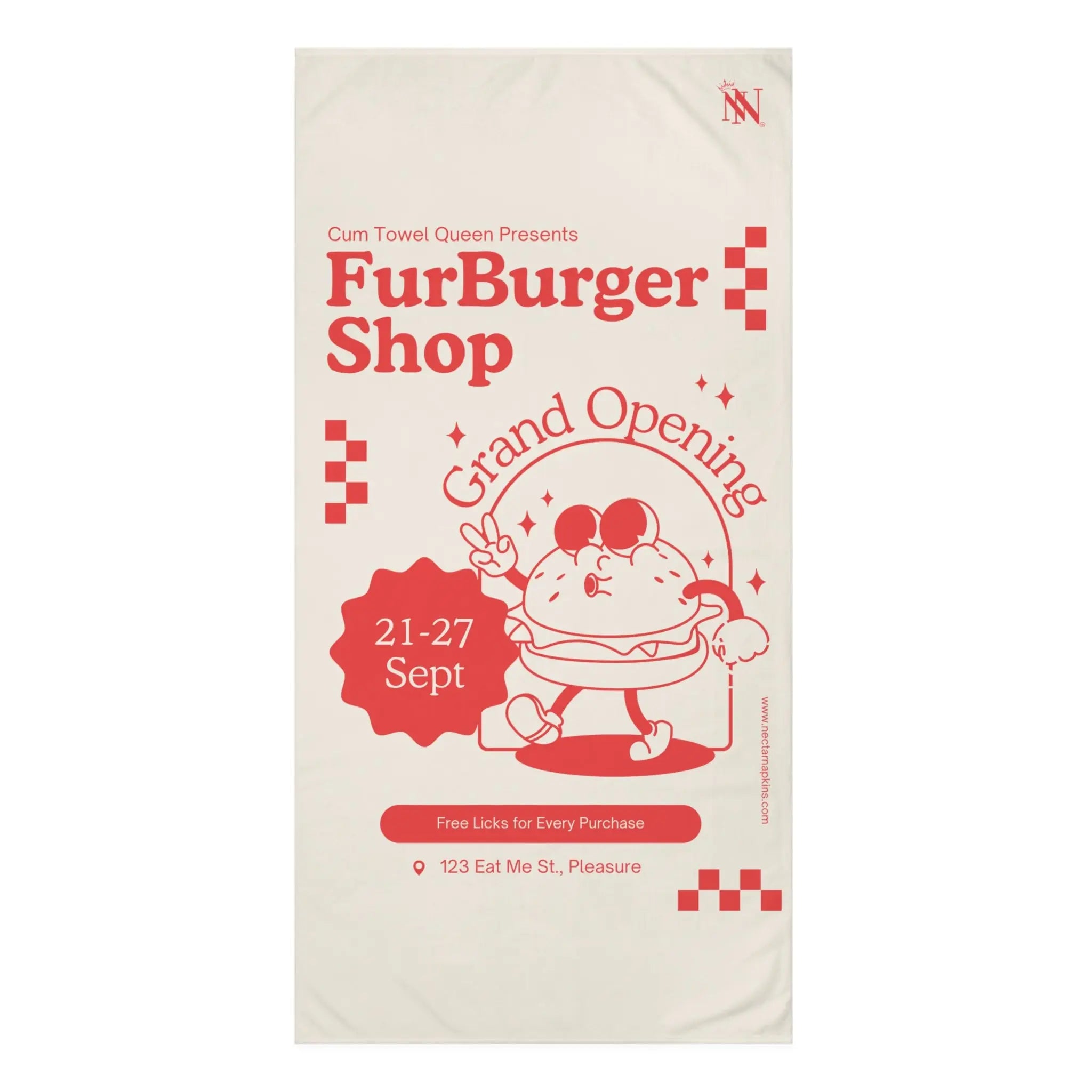 Furburger Shop | Mix & Match Naughty XL Fun-Flirty Lovers’ Towels