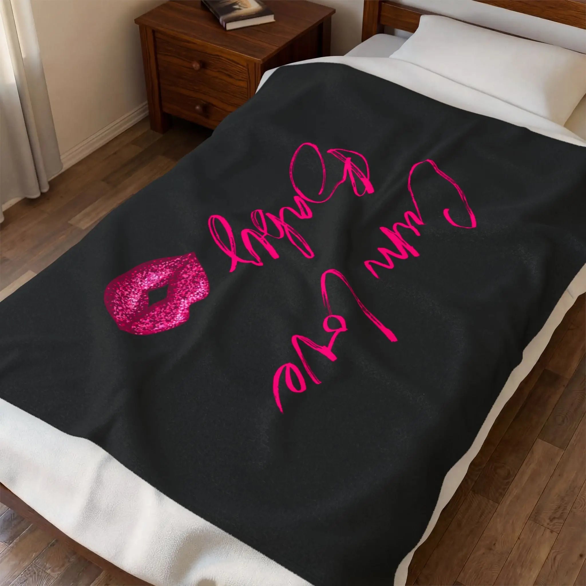 Cum Love Baby Kiss Mark Blanket