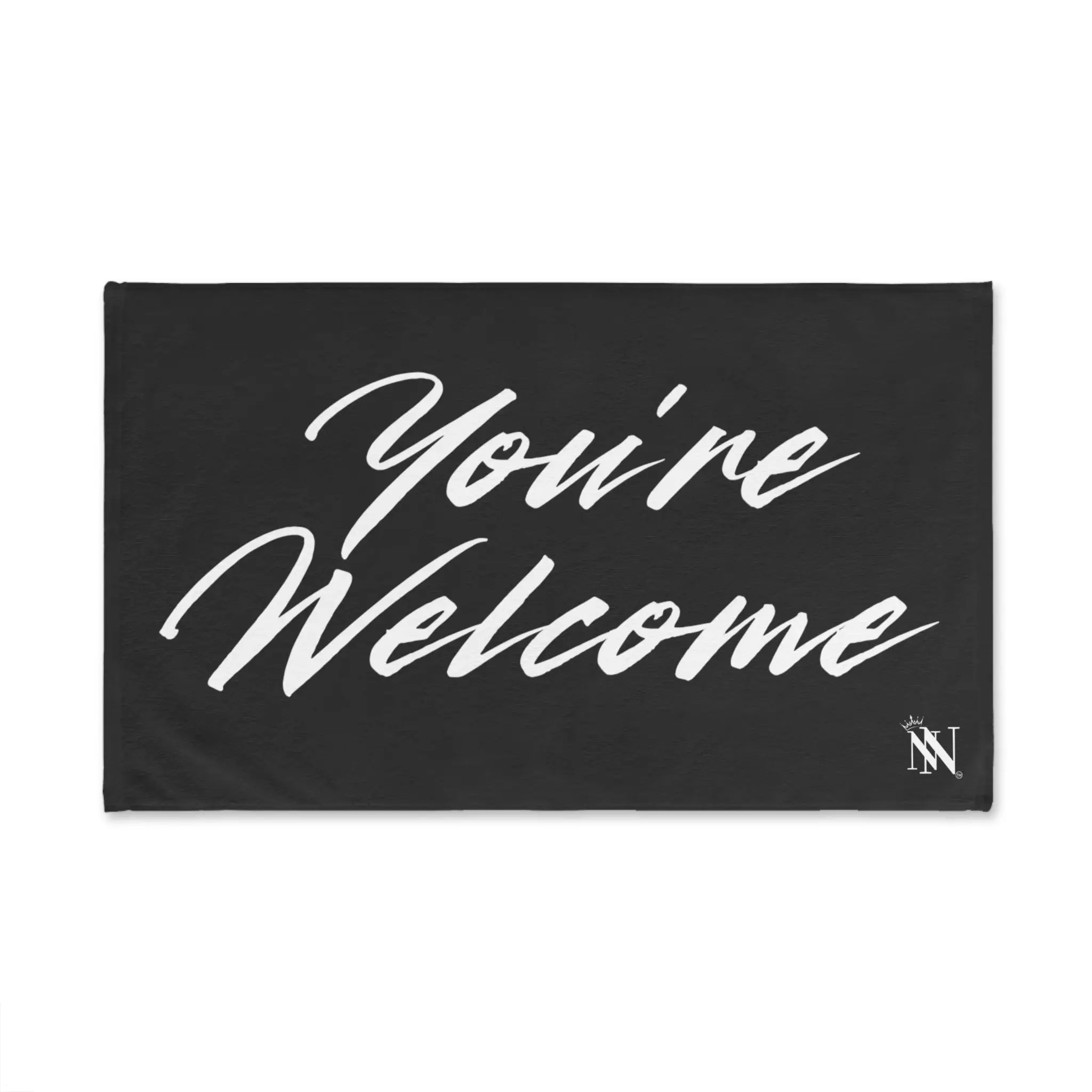 Simply You’re Welcome Dark Grey Cum Towel