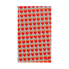 Red Flaming Heart Silver Print Cum Towel