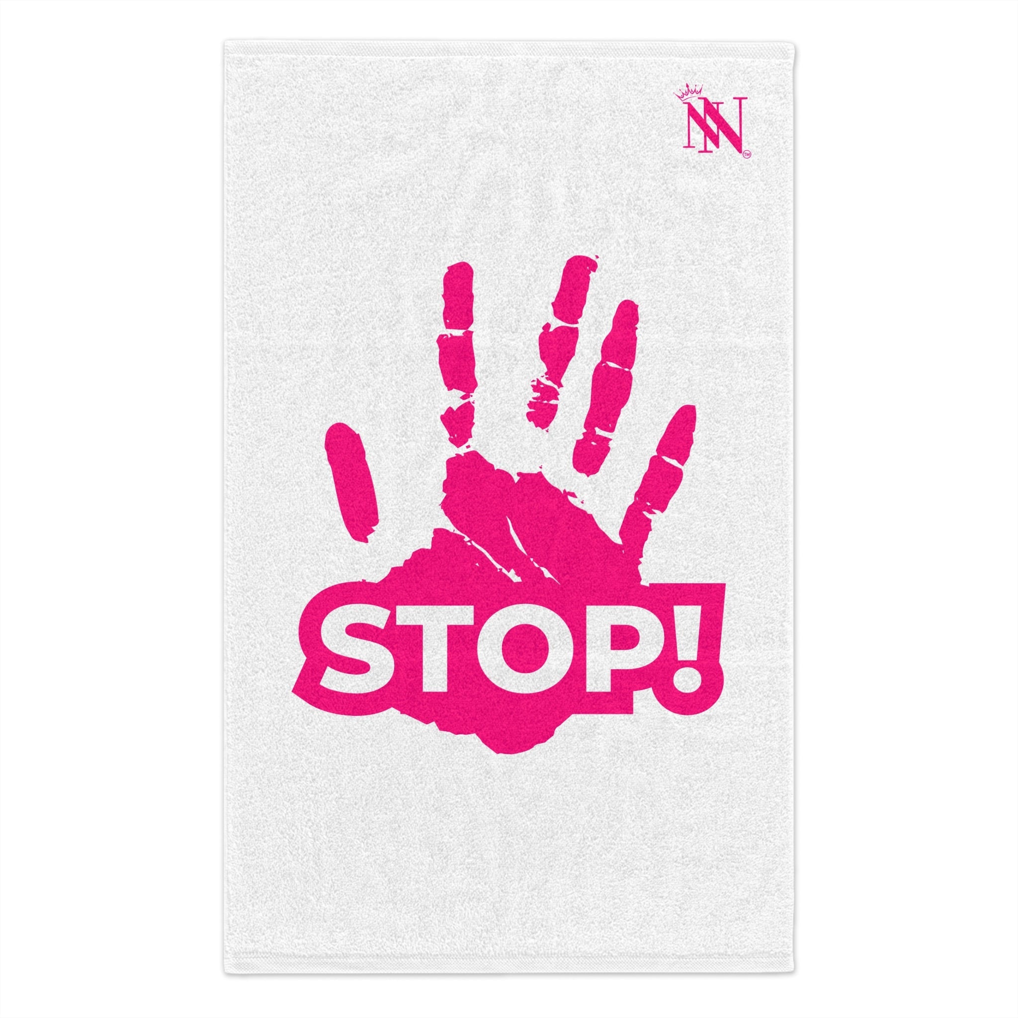 Stop! Handprint | Mix & Match Soft Fun-Flirty Lovers’ Towels