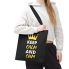 Keep Calm & Cum Queen King | Mix & Match Fun-Flirty Lovers’ Totes