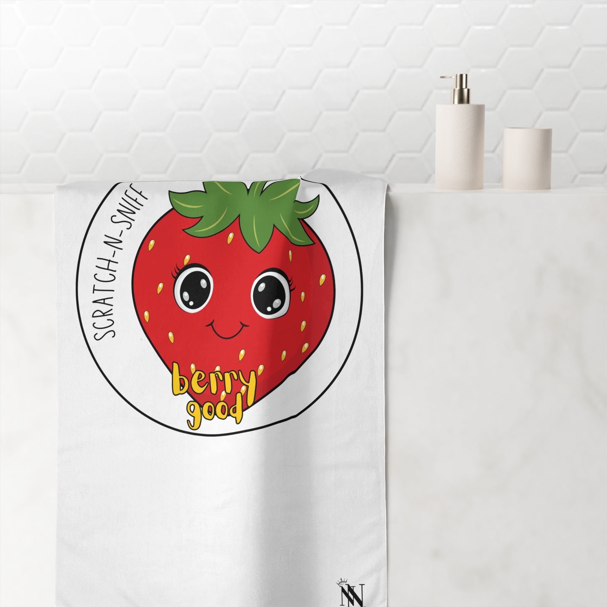 Berry Good Scratch N Sniff | Mix & Match Naughty XL Fun-Flirty Lovers’ Towels