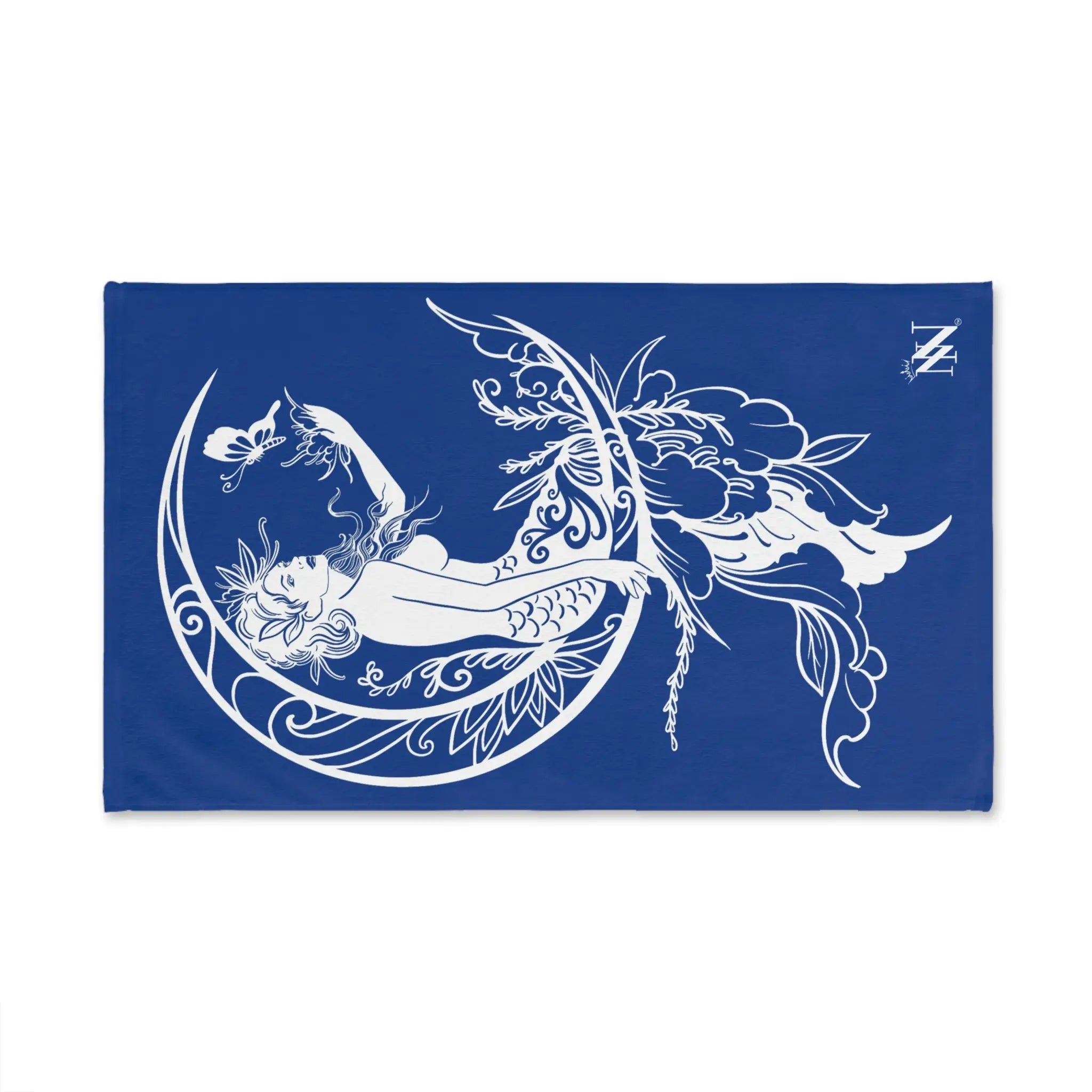 Mermaid On Moon Blue Cum Towel
