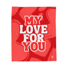 My Love for You Heart Pattern Romantic Lovers Gifts Blanket