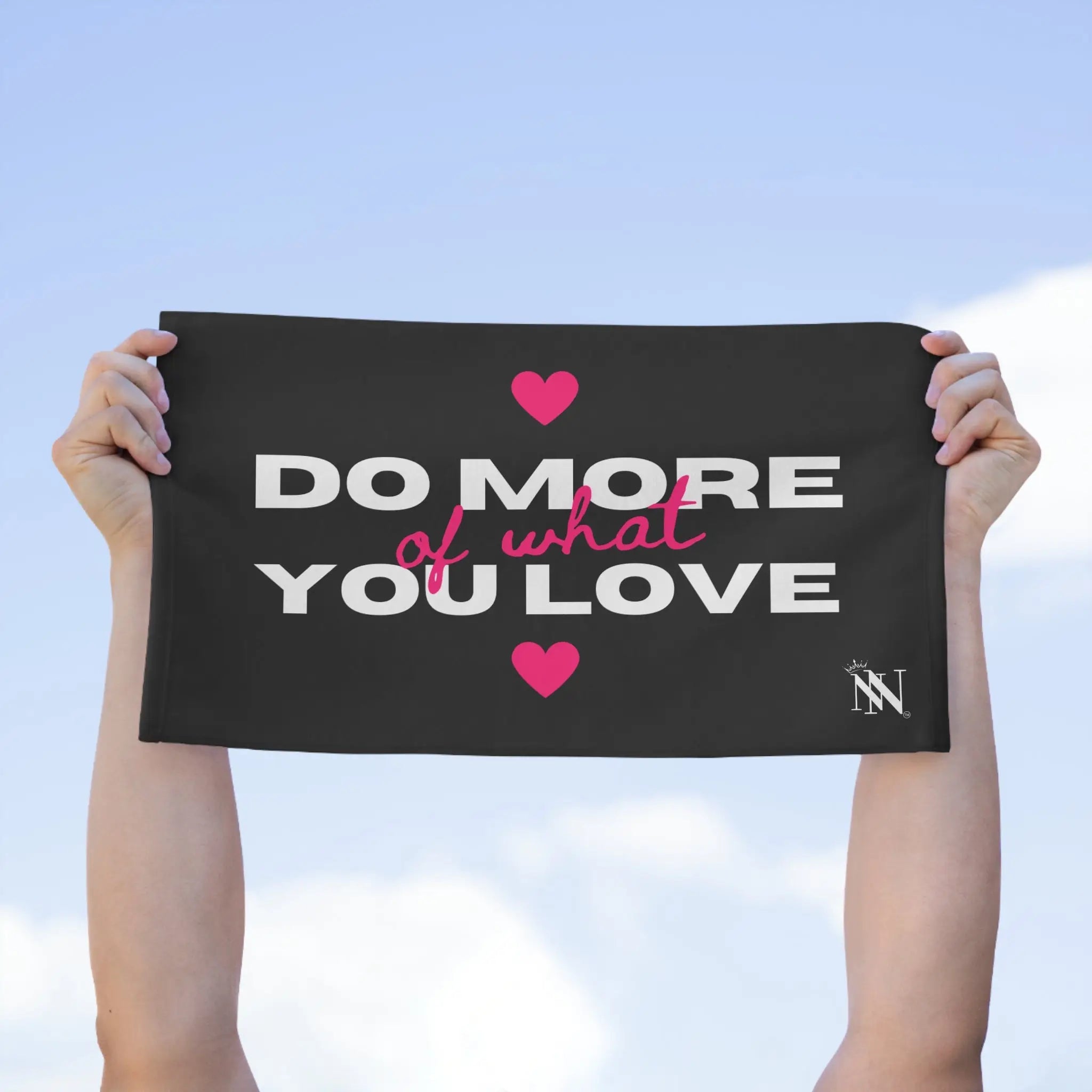 Do More of What You Love Hearts Sex Towel
