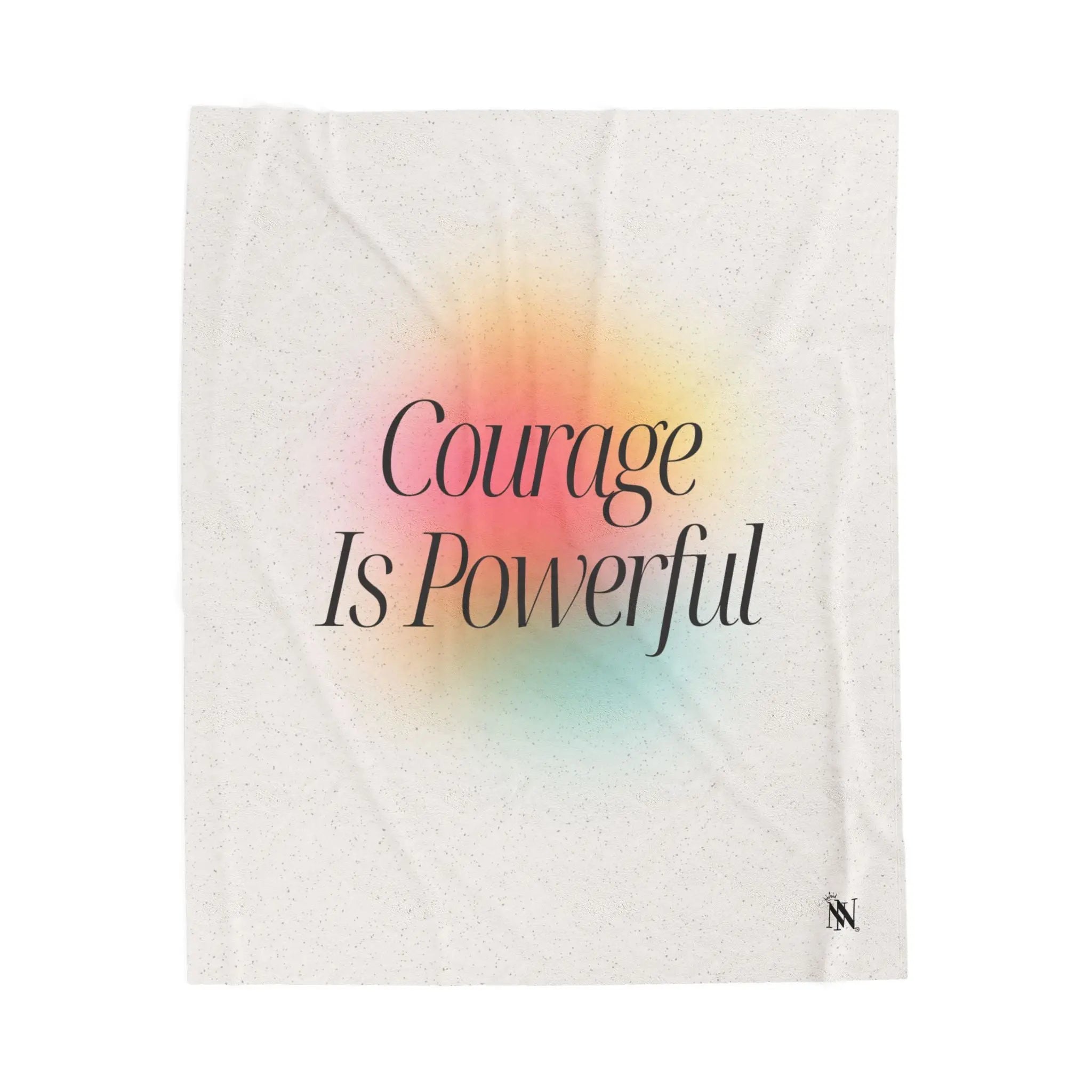 Courage Is Poweful | Mix & Match Velveteen Fun-Flirty Lovers’ Blankets