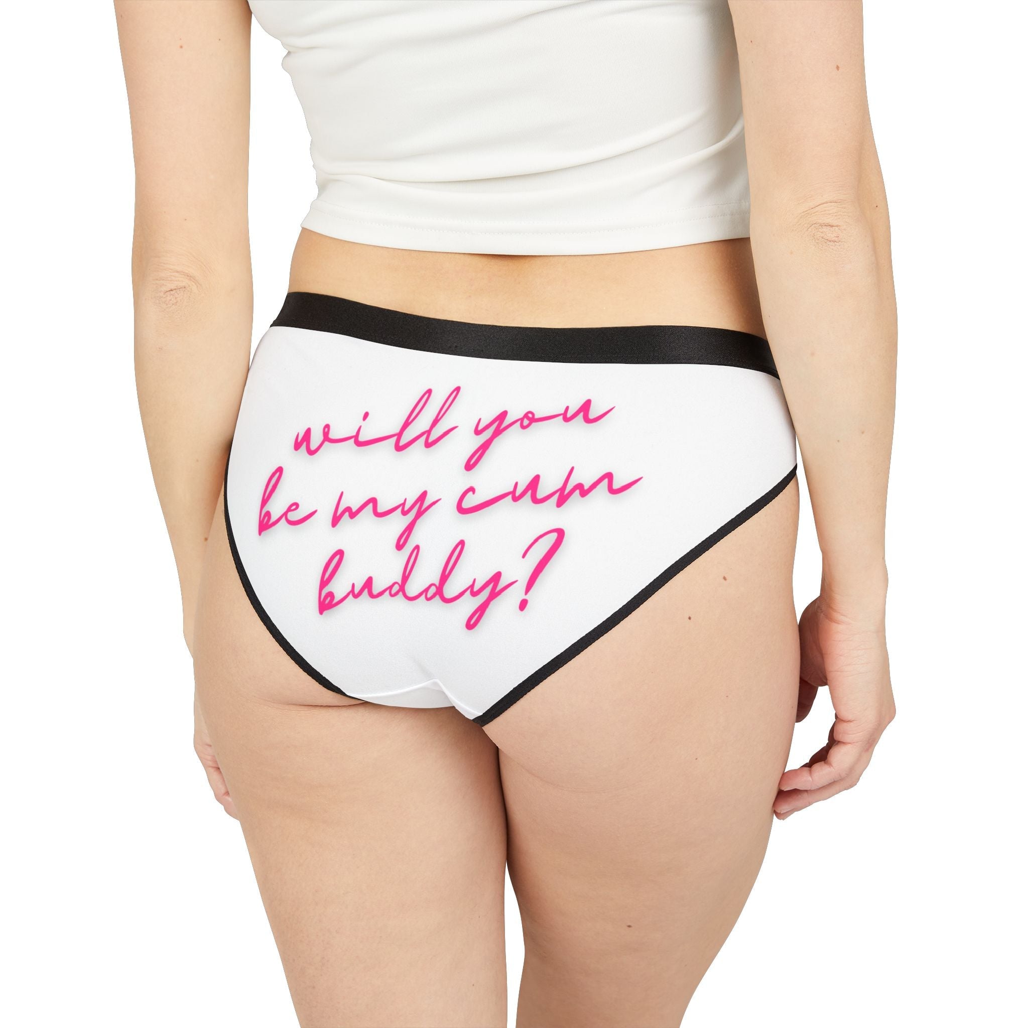Will You Be My Cum Buddy? | Briefs for Women | Playful Comfy Underwear