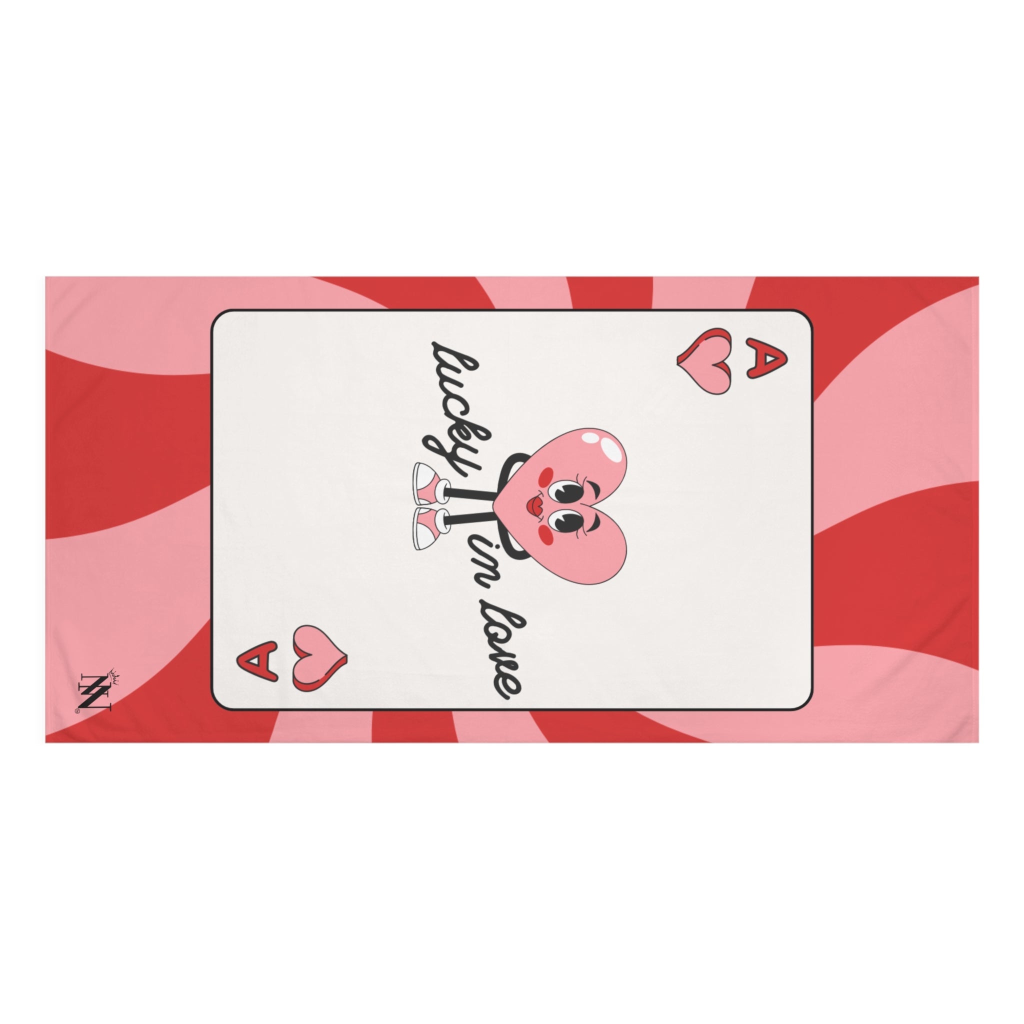 Lucky in Love Card | Mix & Match XL Fun-Flirty Lovers’ Towels