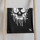 Slippery Splattered Skull | Nectar Napkins Classic Fun-Flirty Lovers’ Towels