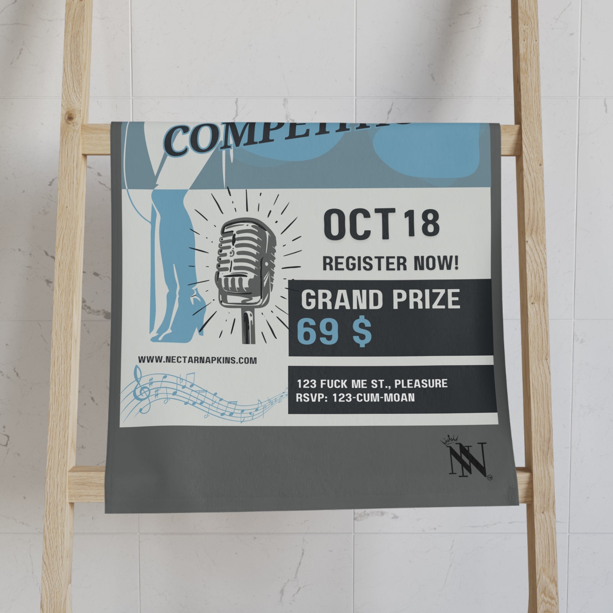 Moaning Competition | Mix & Match Original Fun-Flirty Lovers’ Towels