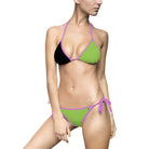 Green & Black Strappy | Mix & Match Fun-Flirty Lovers’ String Bikinis