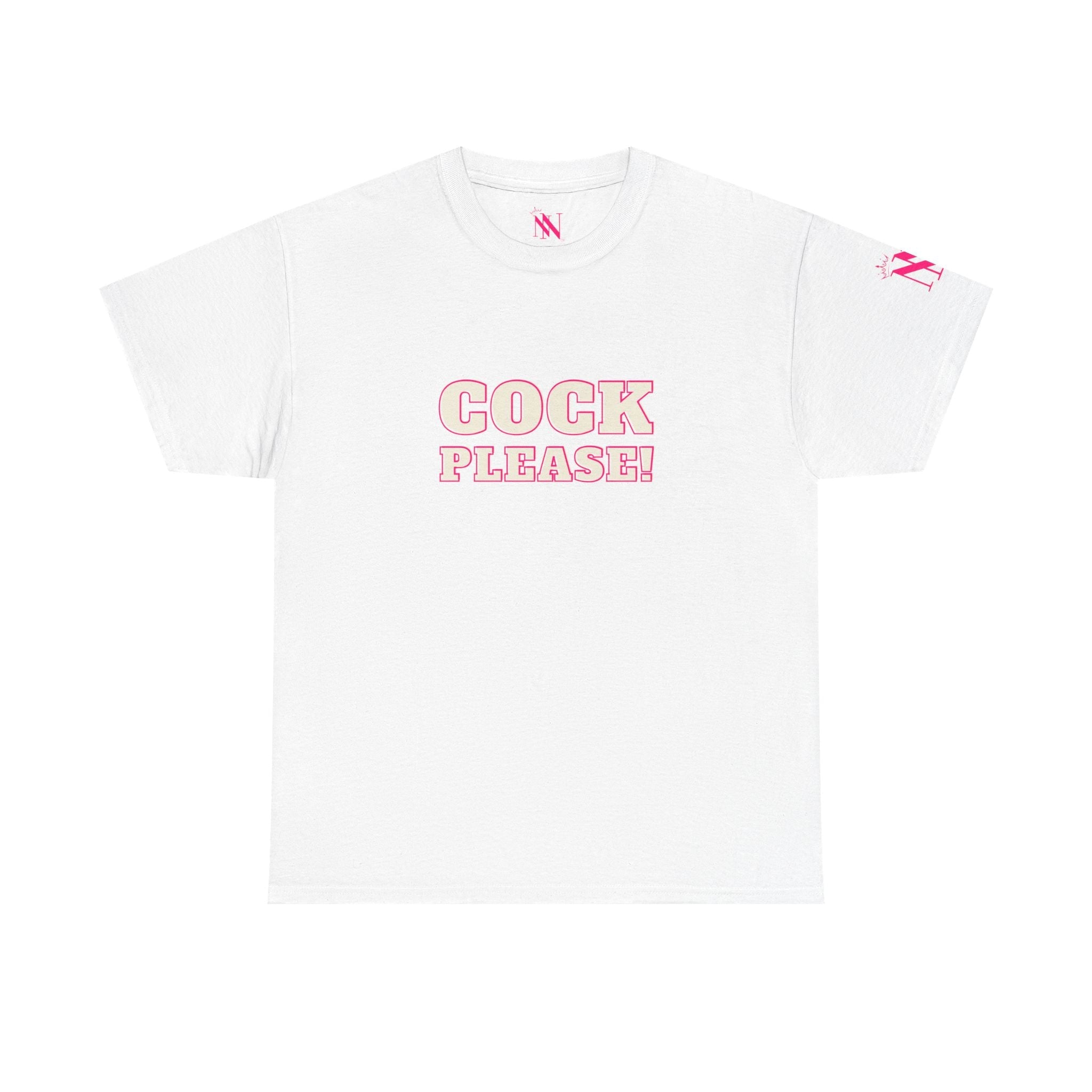 Pink Cock Please! | Mix & Match Cotton Unisex Fun-Flirty Lovers’ T-Shirts