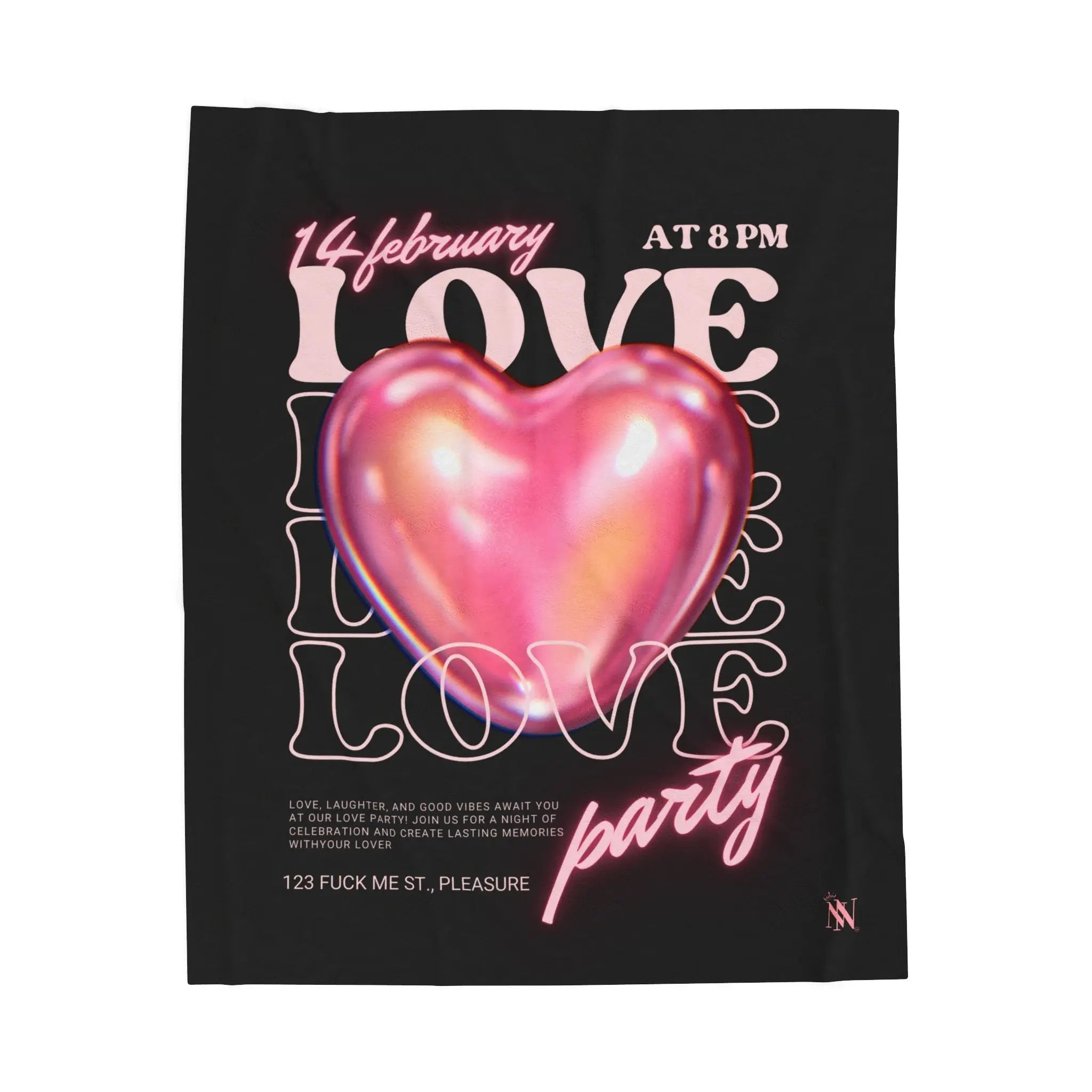 Love Party | Mix & Match Velveteen Fun-Flirty Lovers’ Blankets