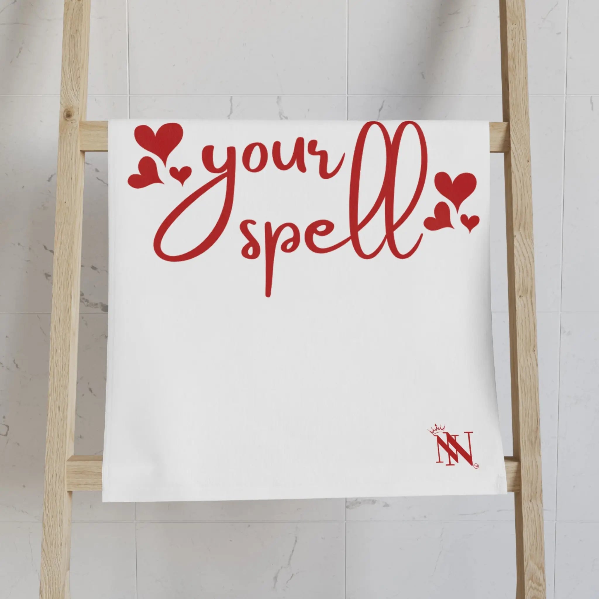Under Your Spell Hearts Cum Towel