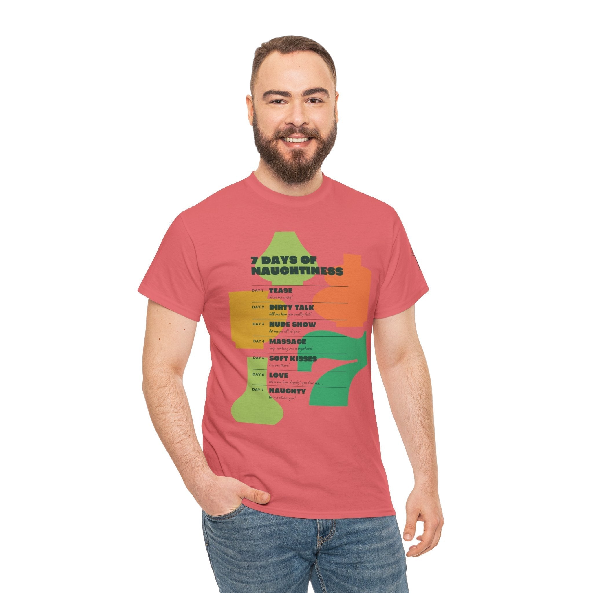 7 Days of Naughtiness | Mix & Match 100% Cotton Unisex Fun-Flirty Lovers’ Tees