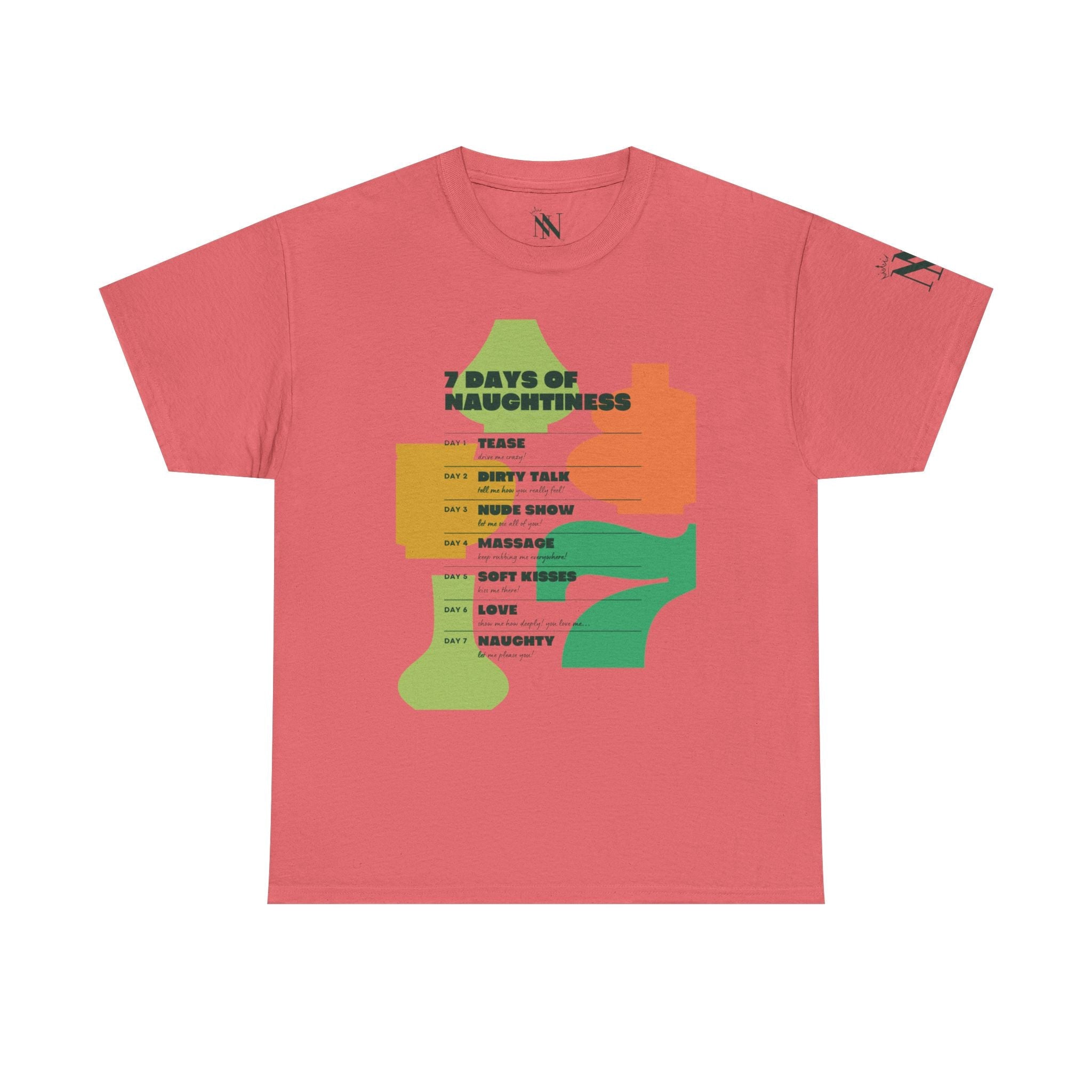7 Days of Naughtiness | Mix & Match 100% Cotton Unisex Fun-Flirty Lovers’ Tees