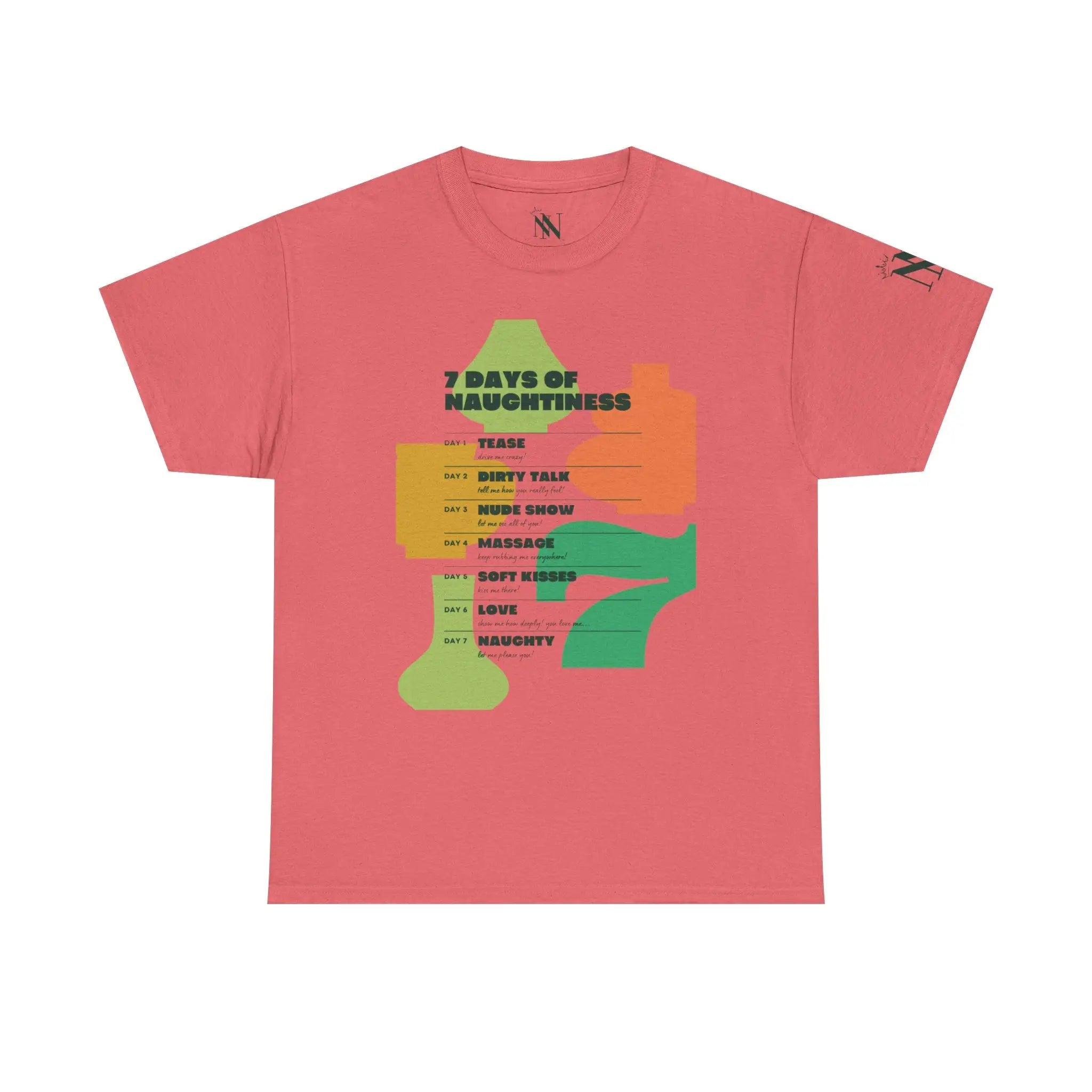 7 Days of Naughtiness | Mix & Match 100% Cotton Unisex Fun-Flirty Lovers’ Tees
