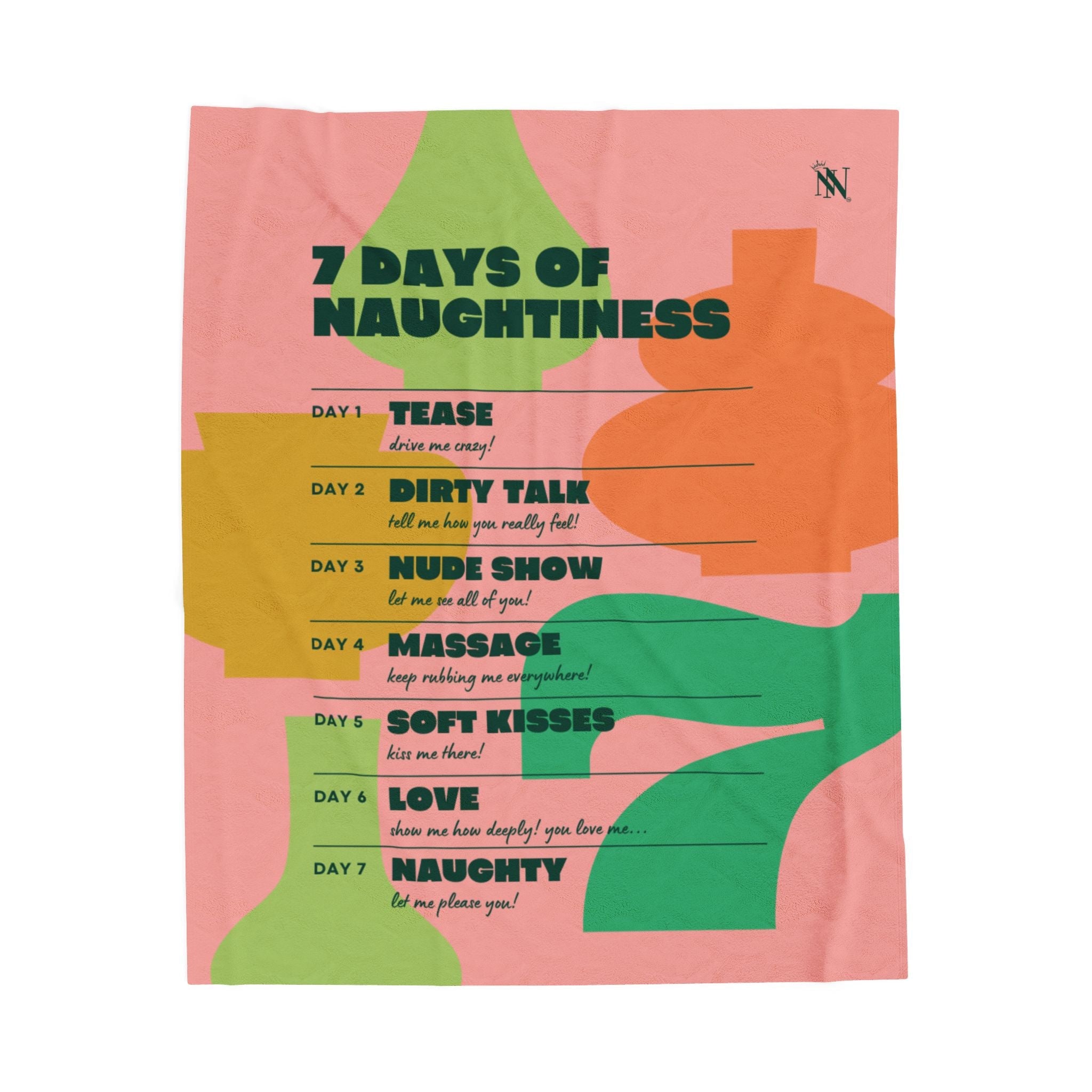 7 Days of Naughtiness | Mix & Match Fun-Flirty Lovers’ Blankets