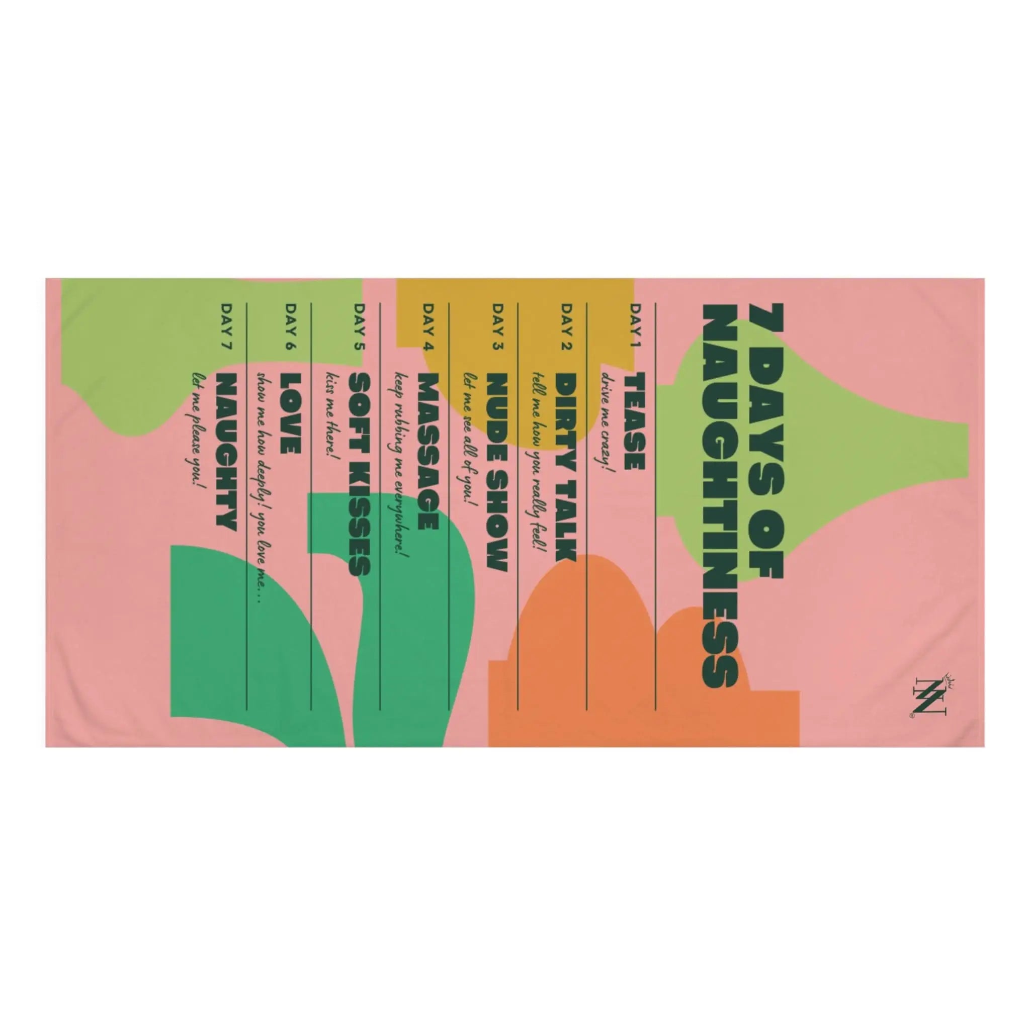 7 Days of Naughtiness | Mix & Match Naughty XL Fun-Flirty Lovers’ Towels