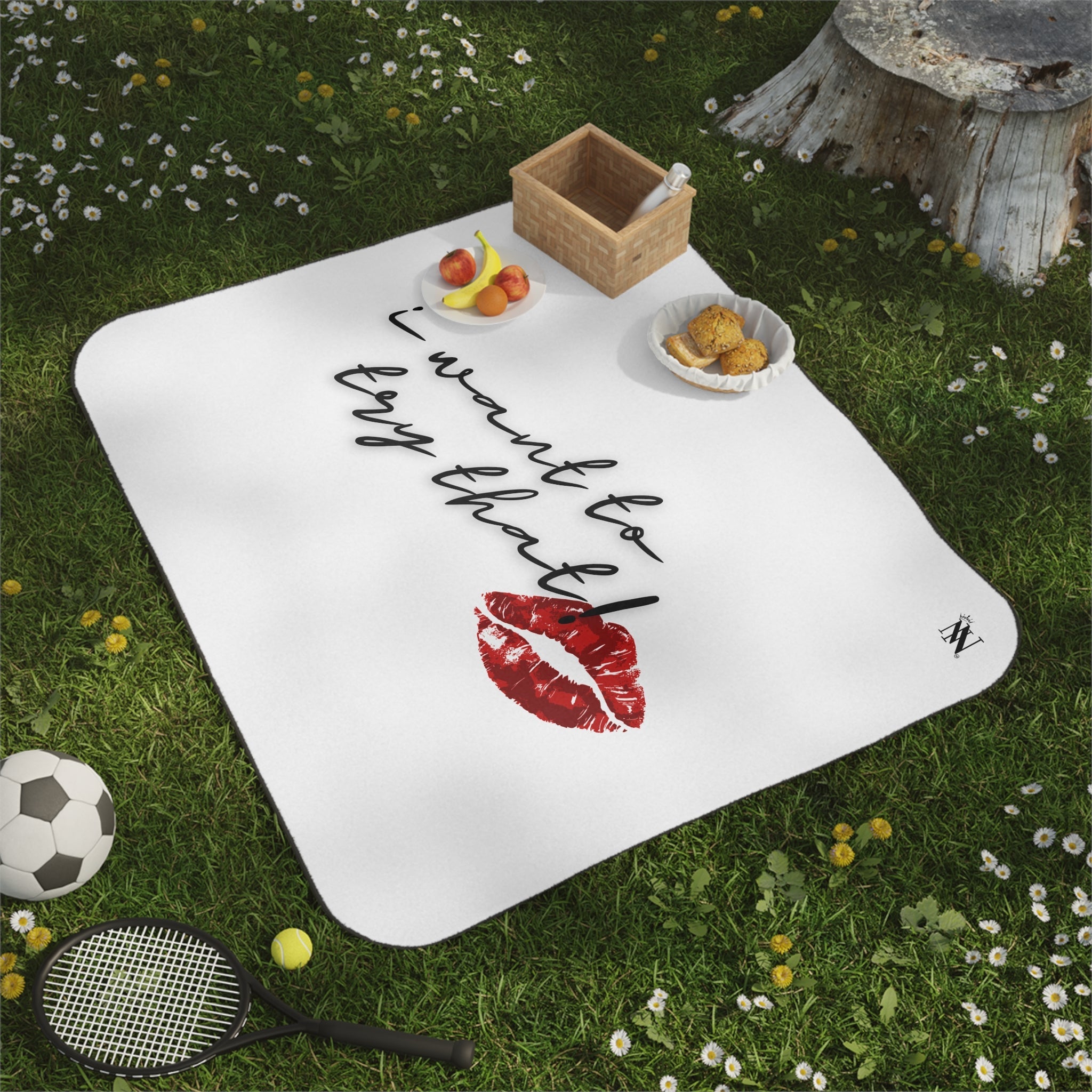I Want to Try That! | Mix Match Fun-Flirty Lovers’ Water-Resistant Blankets