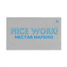 Nice Work Silver | Mix & Match Original Fun-Flirty Lovers’ Towels