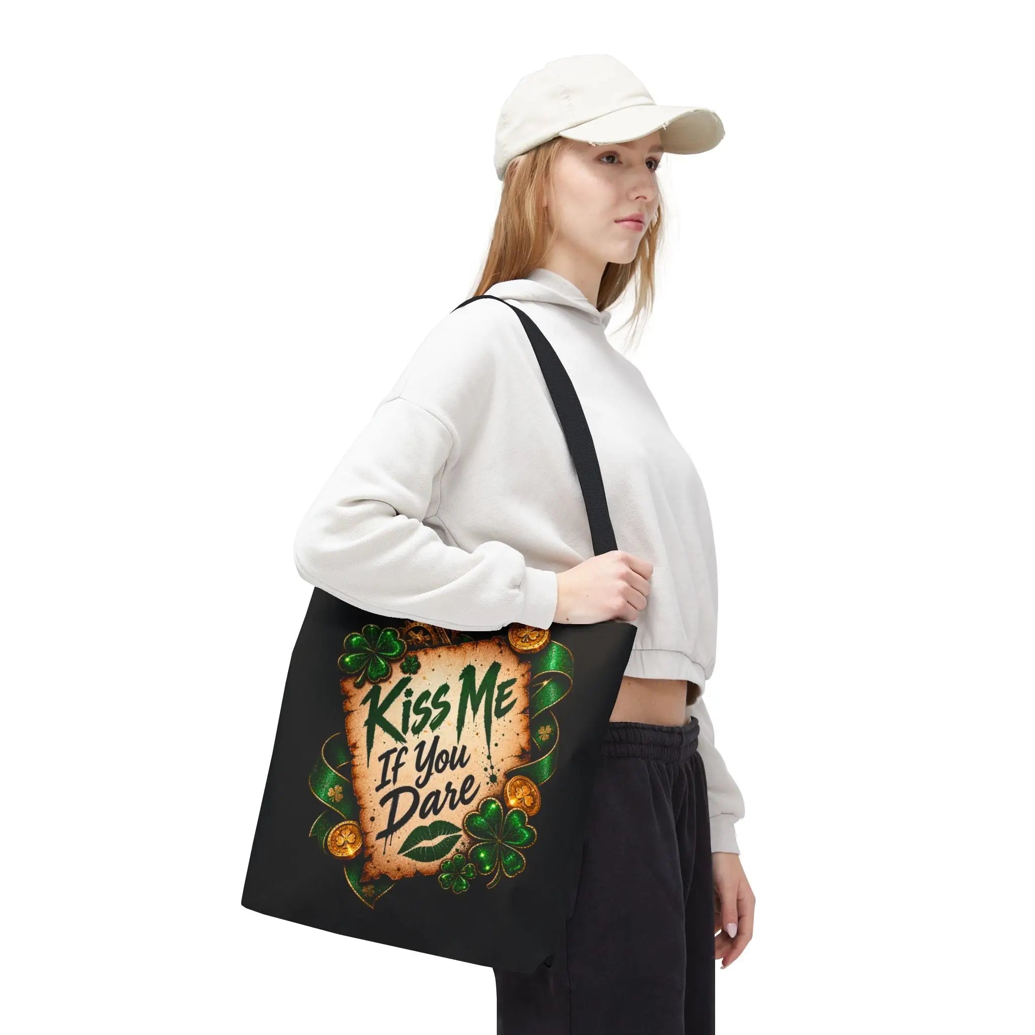 Kiss Me If You Dare Irish Love Tote Bag