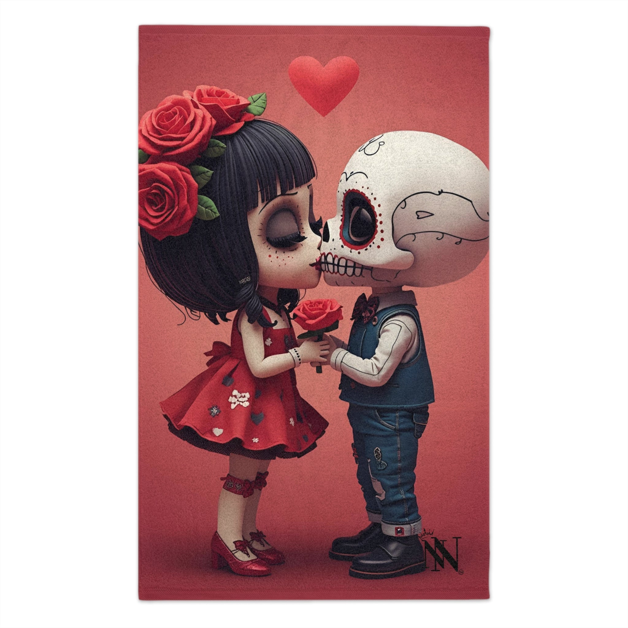 Day of the Dead’s Kiss | Mix & Match Soft Fun-Flirty Lovers’ Towels