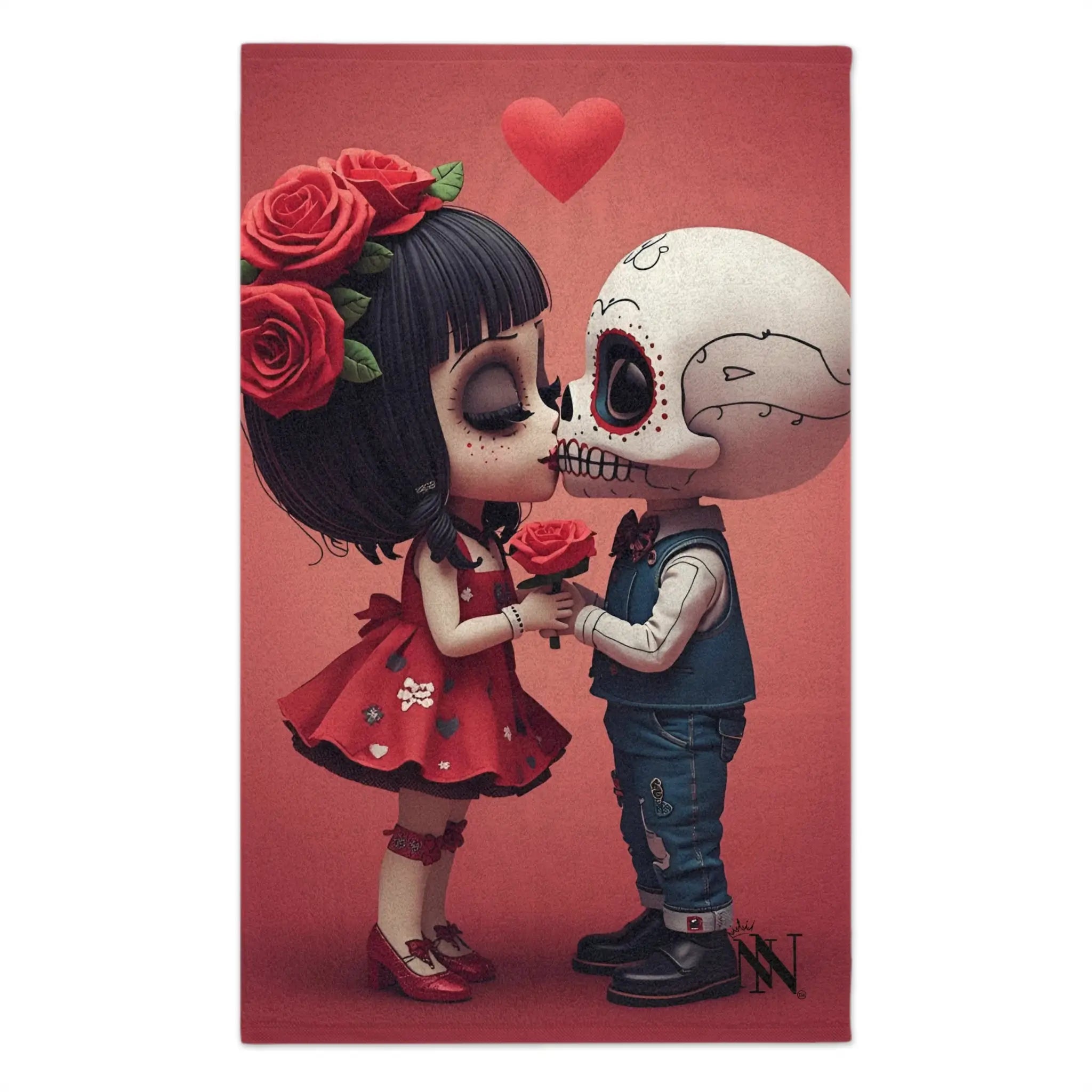 Day of the Dead’s Kiss | Mix & Match Soft Fun-Flirty Lovers’ Towels