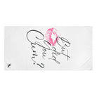But did you Cum? with a Kiss | Mix & Match XL Fun-Flirty Lovers’ Towels