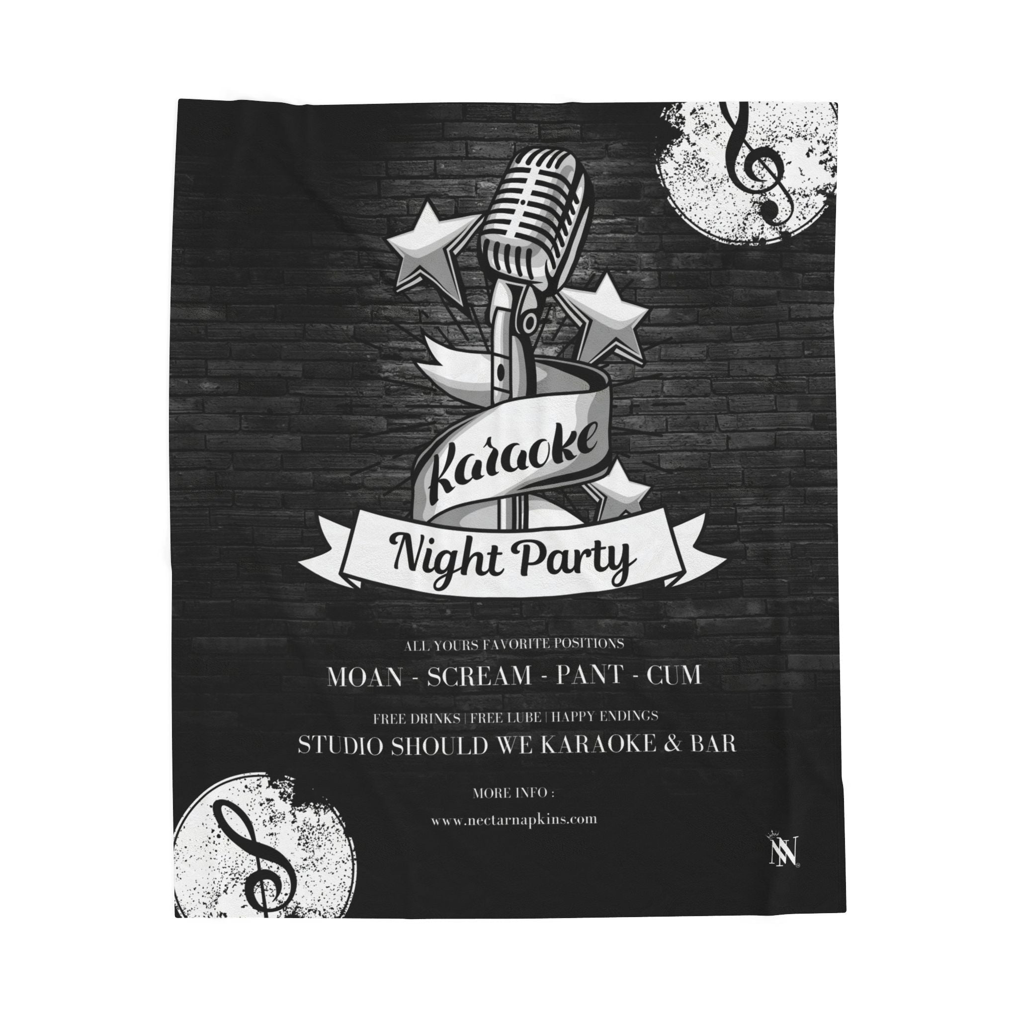 Karaoke Night | Mix & Match Fun-Flirty Lovers’ Blankets