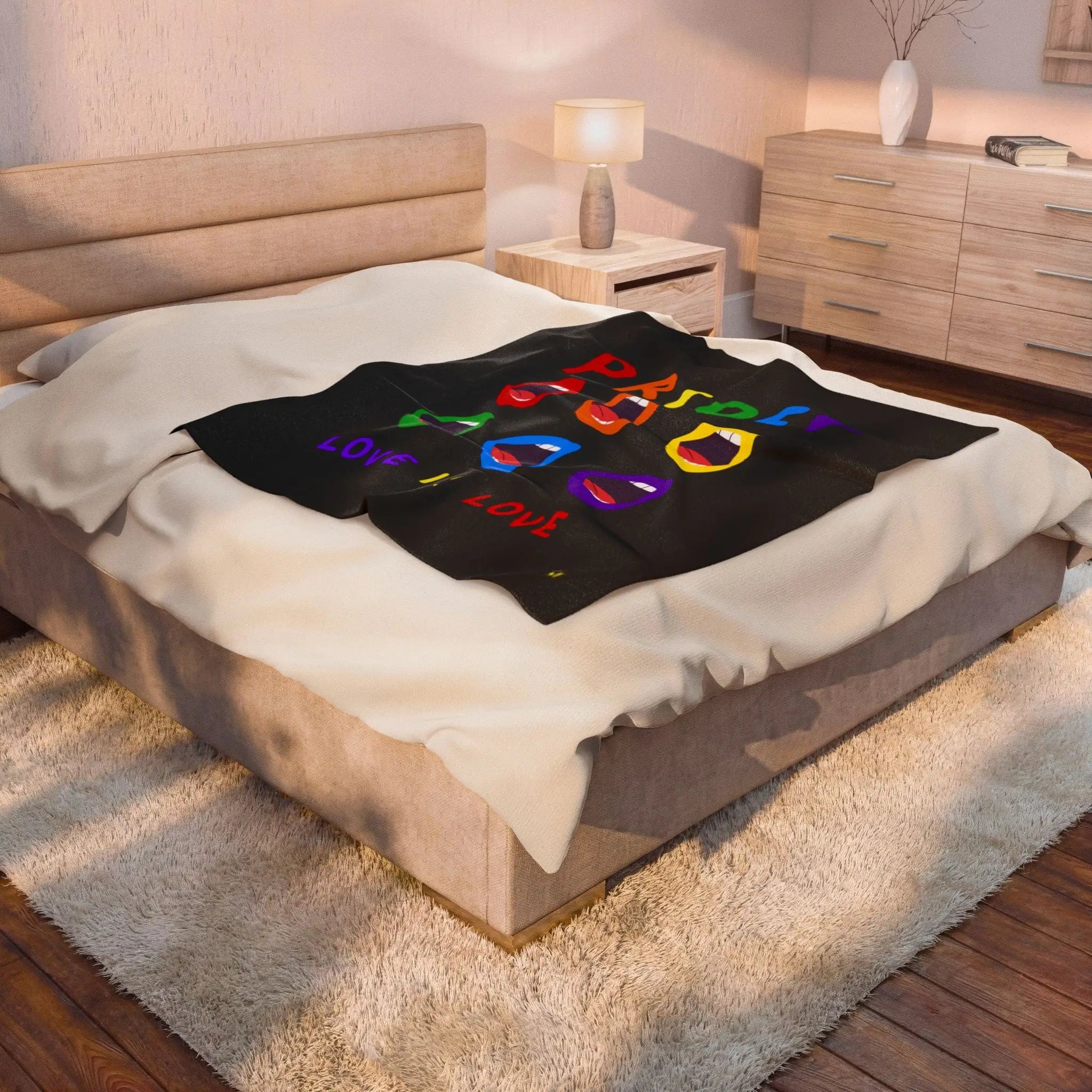 Screaming Pride Love is Love | Nectar Napkins Fun-Flirty Lovers’ Blankets