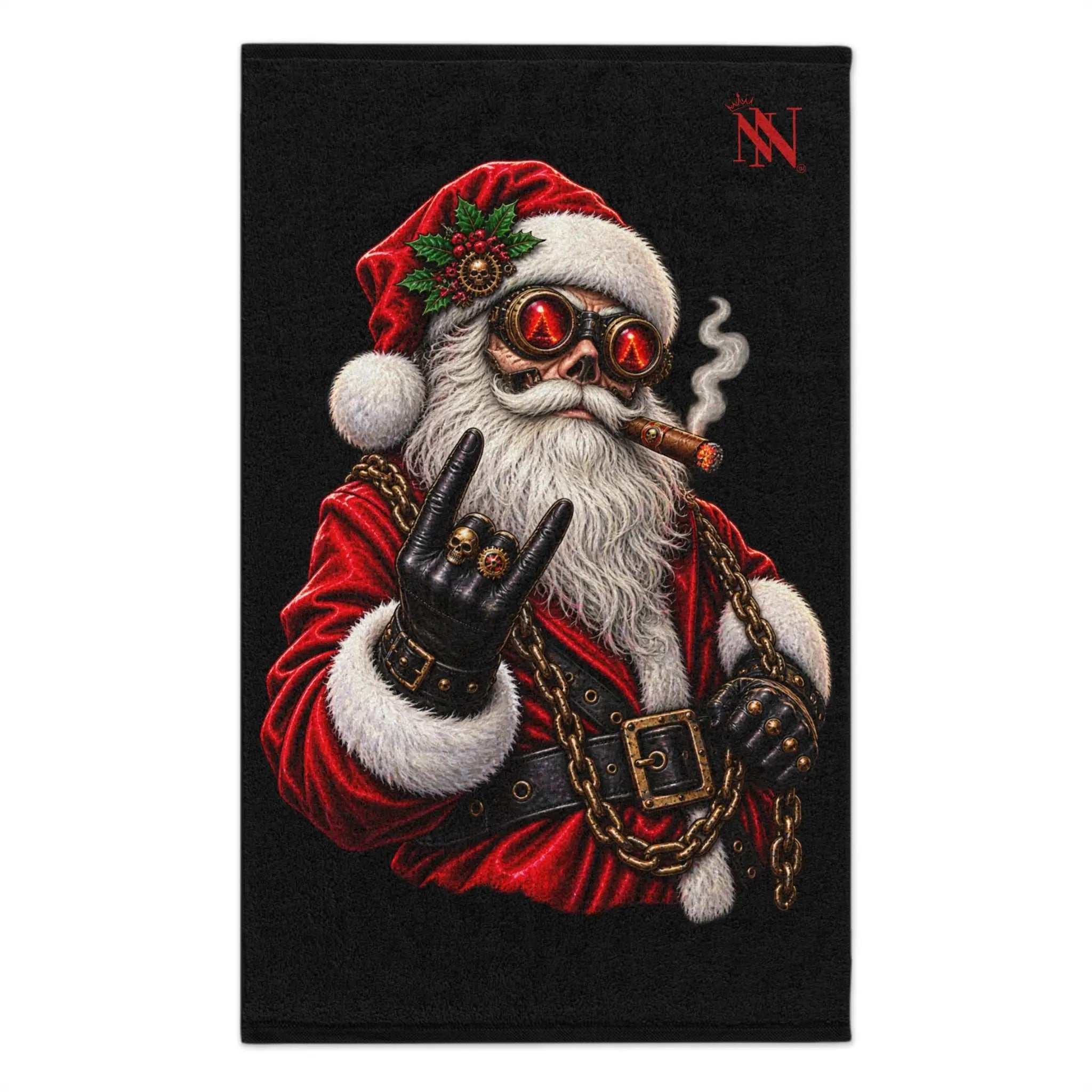 Santa in Chains Christmas | Nectar Napkins Fun-Flirty Lovers’ Towels
