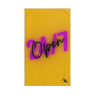 Open 24/7 Yellow | Mix & Match Classic Fun-Flirty Lovers’ Towels