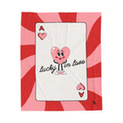 Lucky in Love Card | Mix & Match Soft Fun-Flirty Lovers’ Blankets