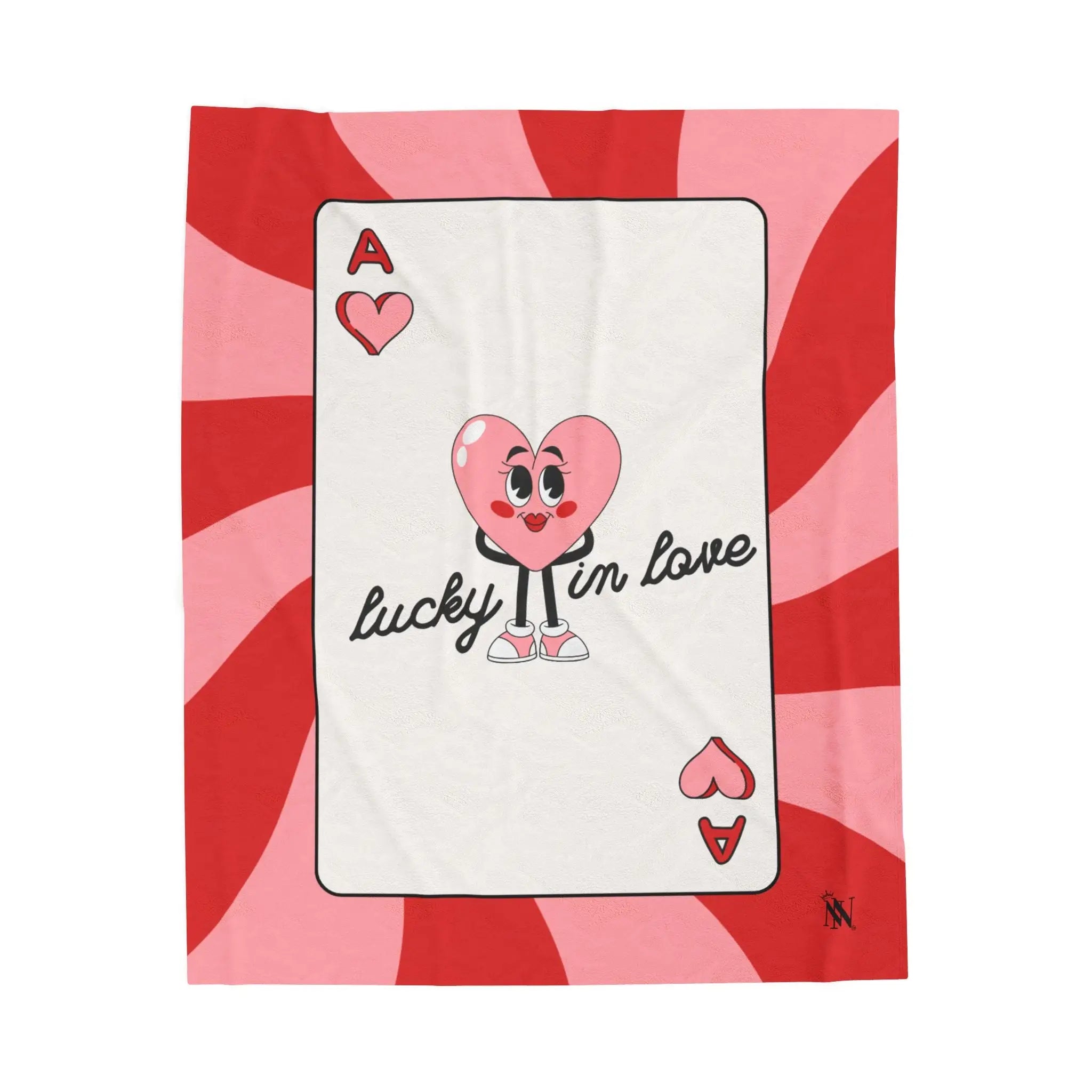 Lucky in Love Card | Mix & Match Soft Fun-Flirty Lovers’ Blankets