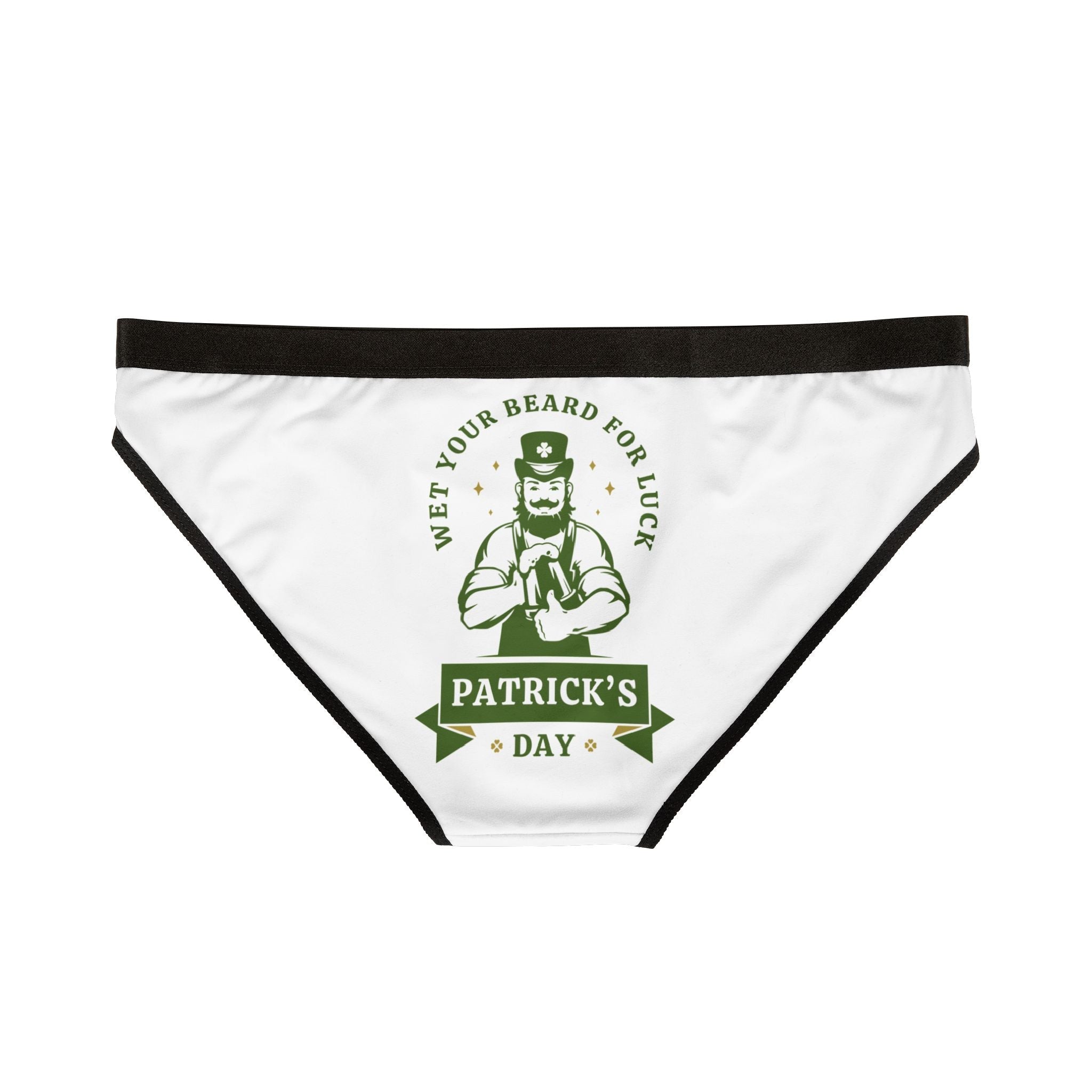 Wet Your Beard for Luck Patrick’s Day Fun Romantic Sex Gifts Women’s Panties