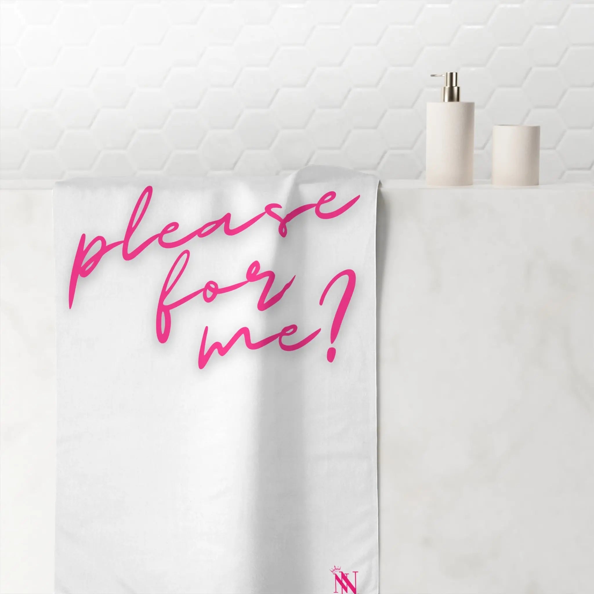 Please for Me? | Mix & Match Naughty XL Fun-Flirty Lovers’ Towels