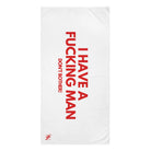 I Have a Fucking Man | Mix & Match XL Fun-Flirty Lovers’ Towels