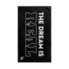 The Dream is Real Black Cum Towel