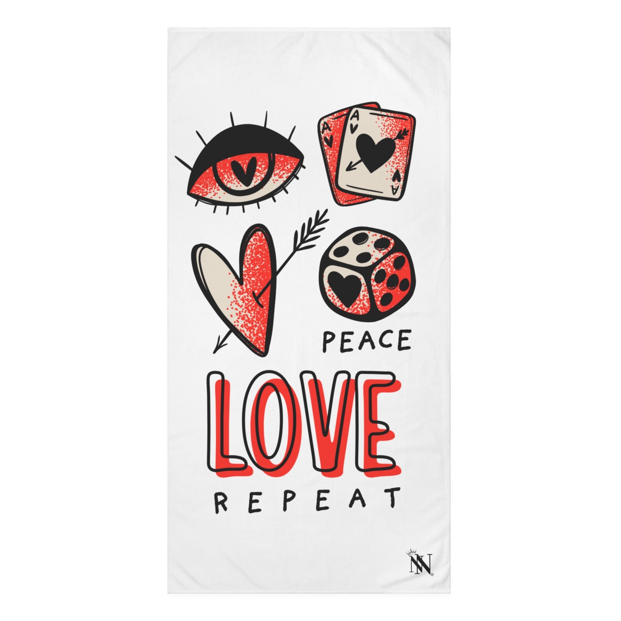 Peace Love Repeat Big Ass Rimming Cum Towel
