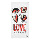 Peace Love Repeat | Mix & Match XL Fun-Flirty Lovers’ Towels