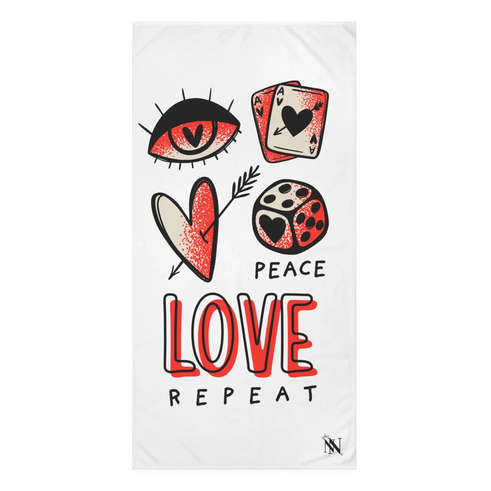 Peace Love Repeat Big Ass Rimming Cum Towel