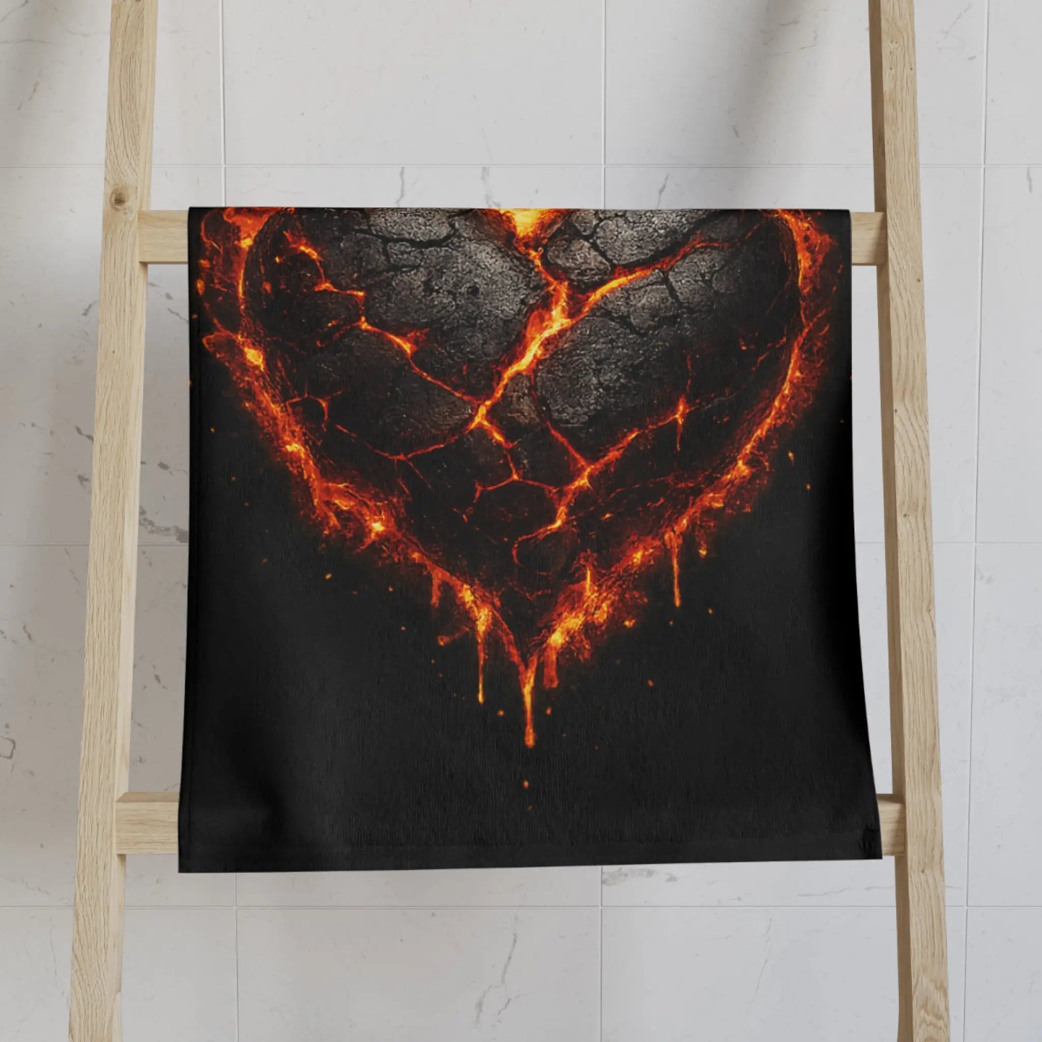 Burning Heart | Nectar Napkins Classic Fun-Flirty Lovers’ Towels