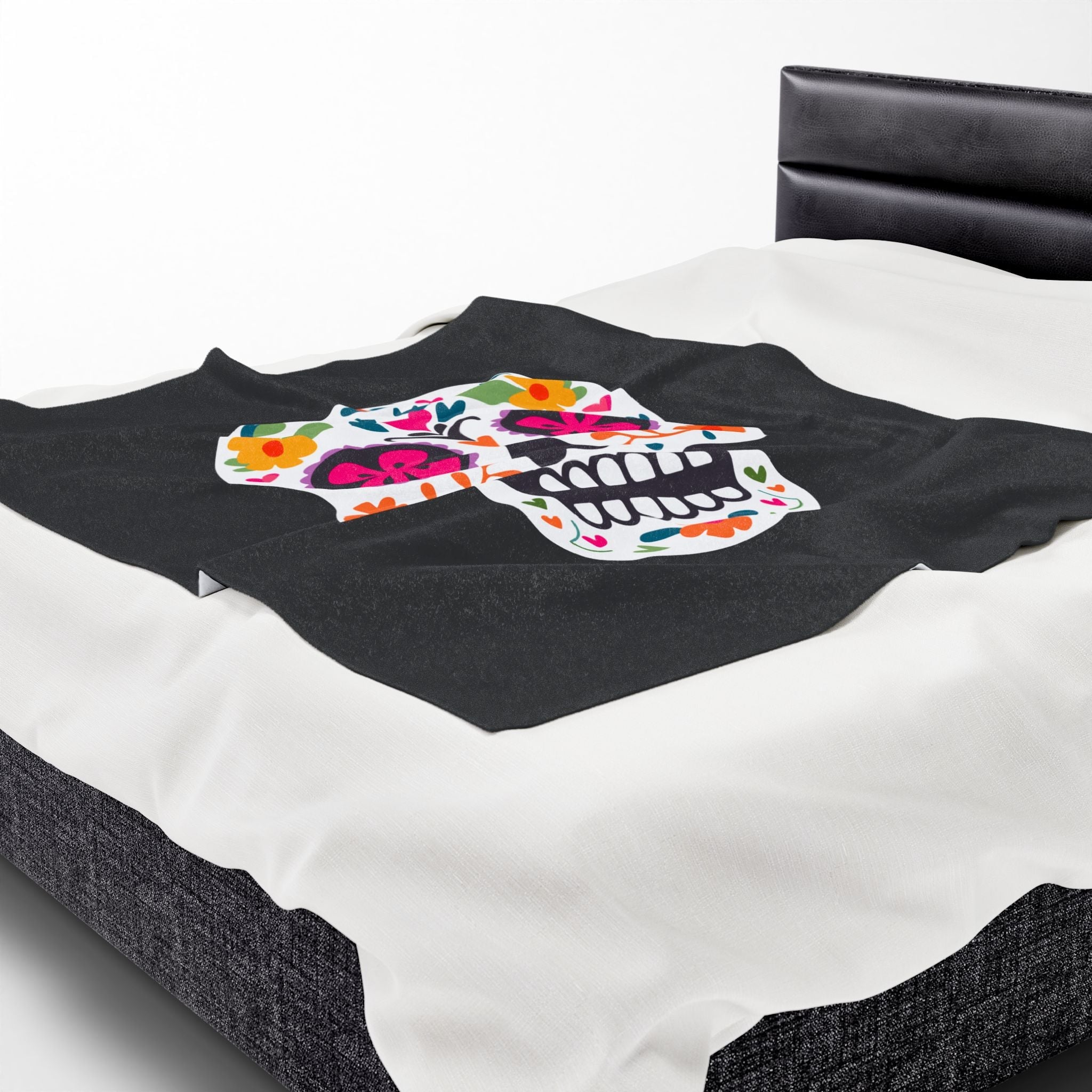 Sugar Skull Love | Mix & Match Velveteen Fun-Flirty Lovers’ Blankets