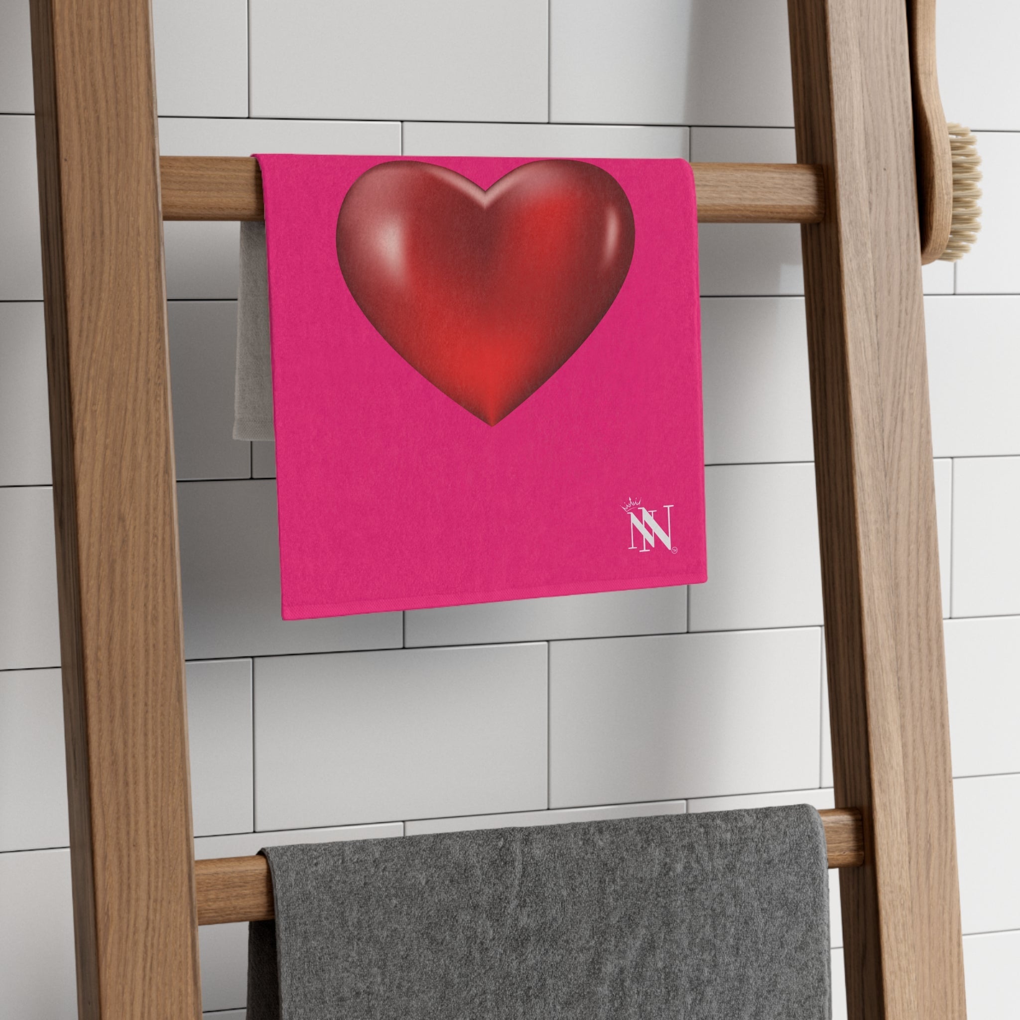 Heart Queen Pink | Mix & Match Soft Fun-Flirty Lovers’ Towels